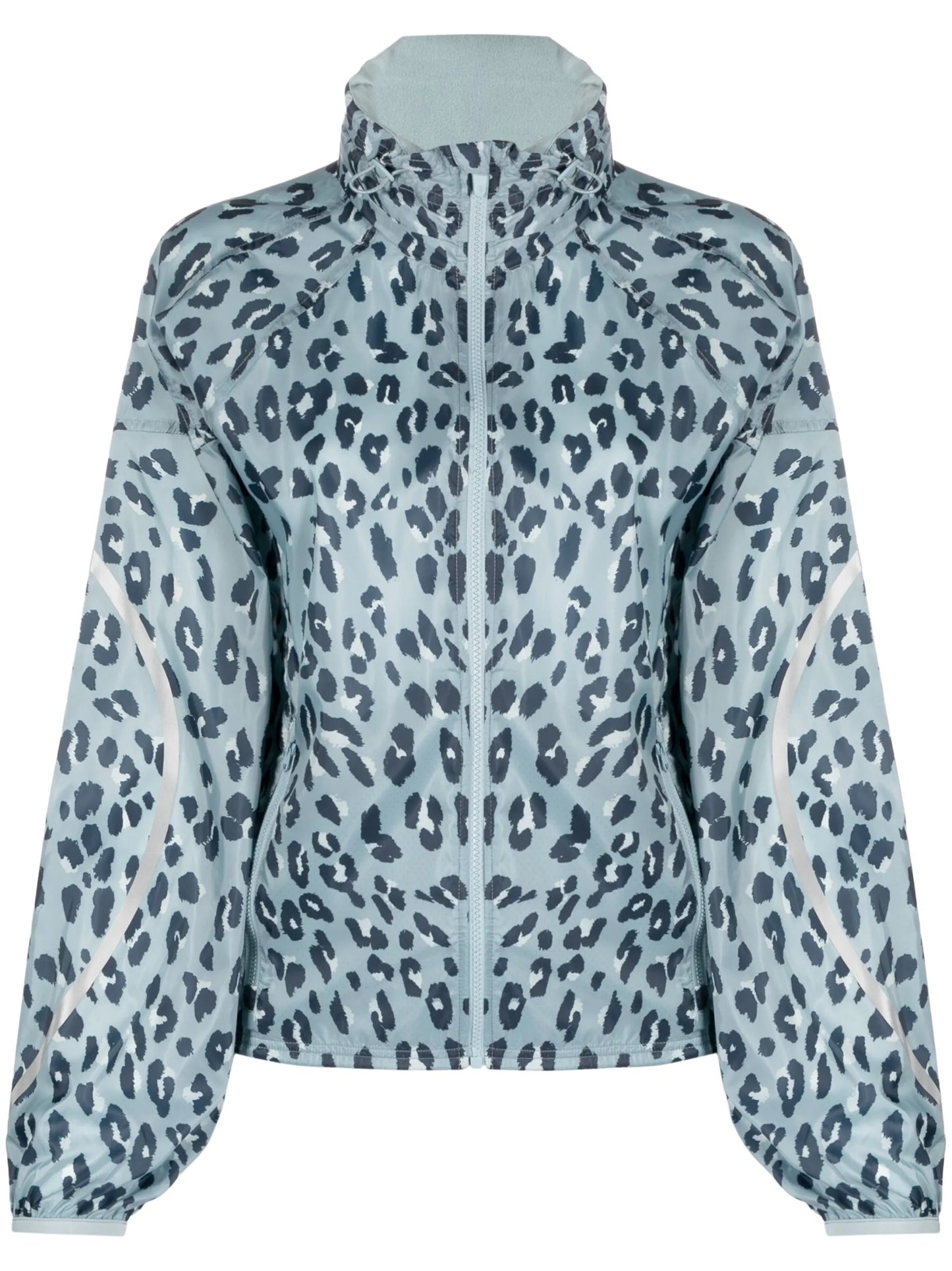 cheetah-print zip-up jacket