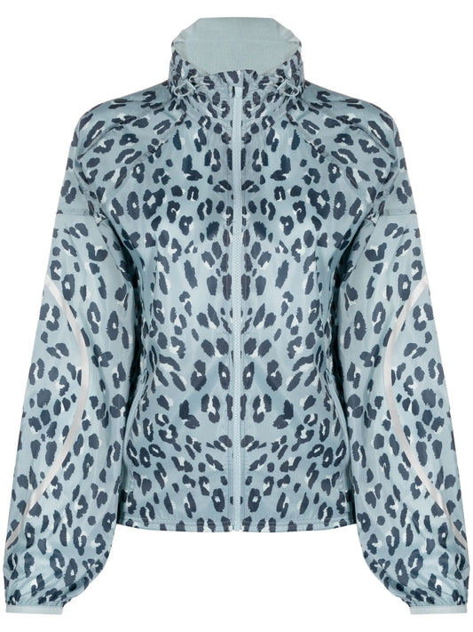 cheetah-print zip-up jacket