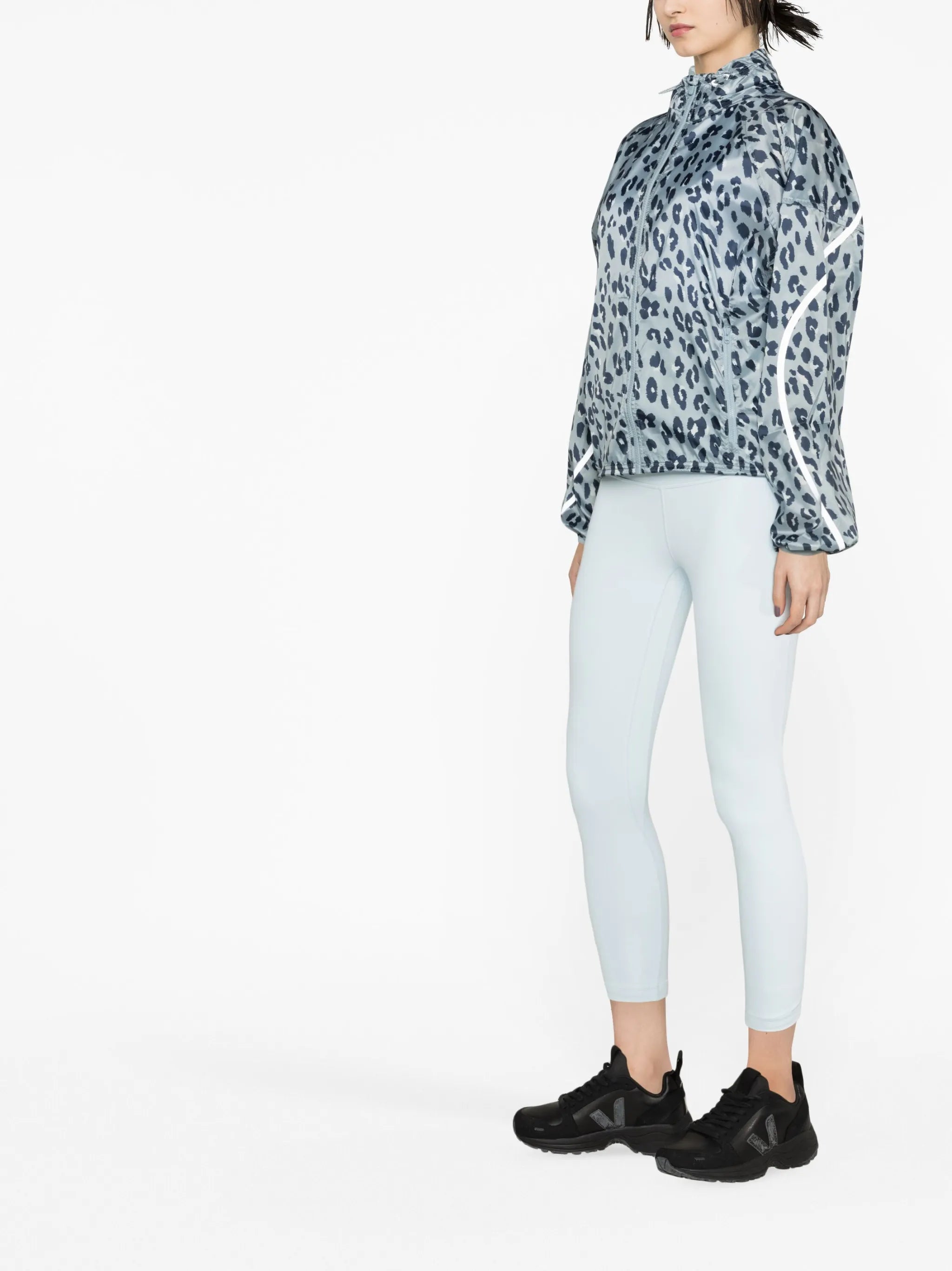 cheetah-print zip-up jacket