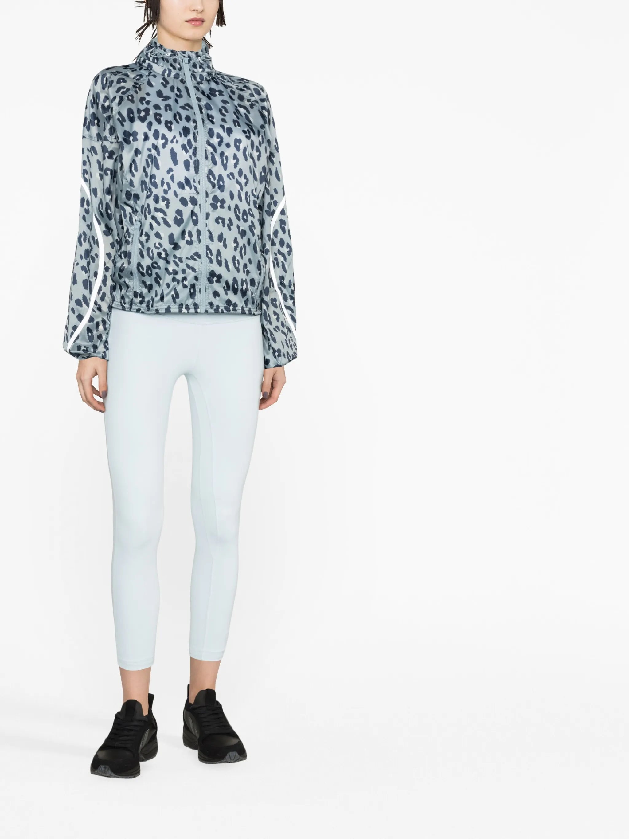 cheetah-print zip-up jacket
