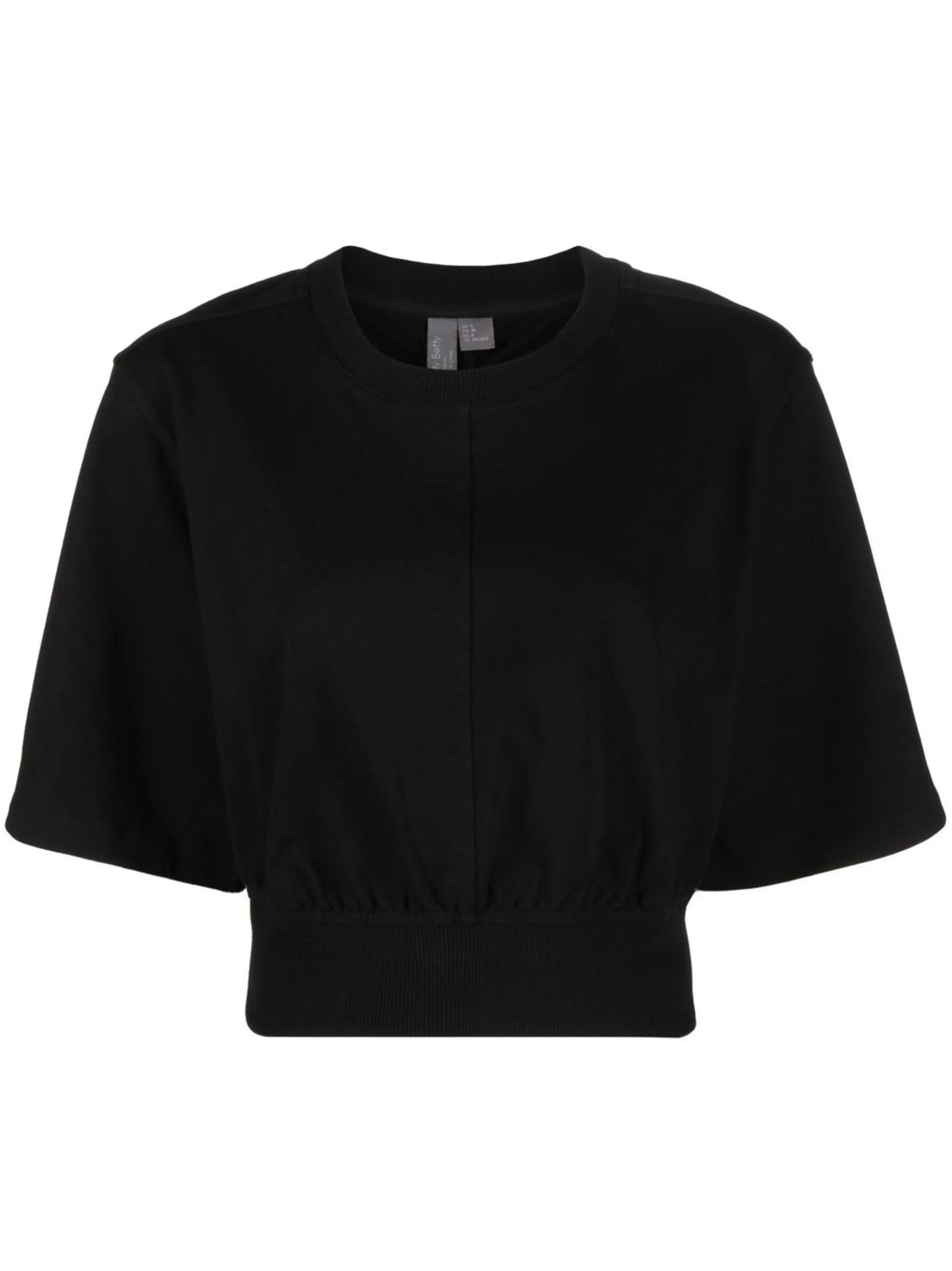ruching open back t-shirt