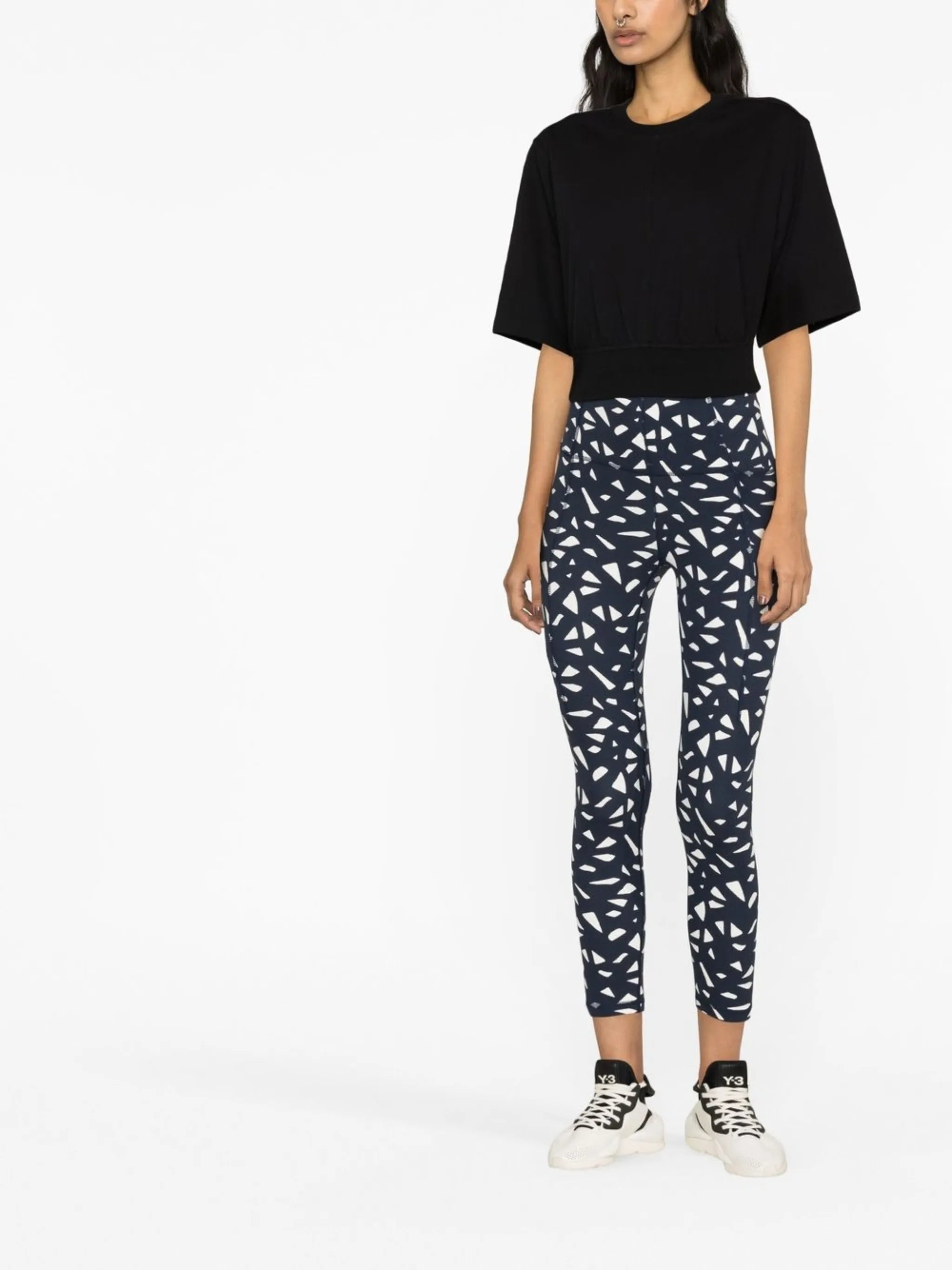 ruching open back t-shirt