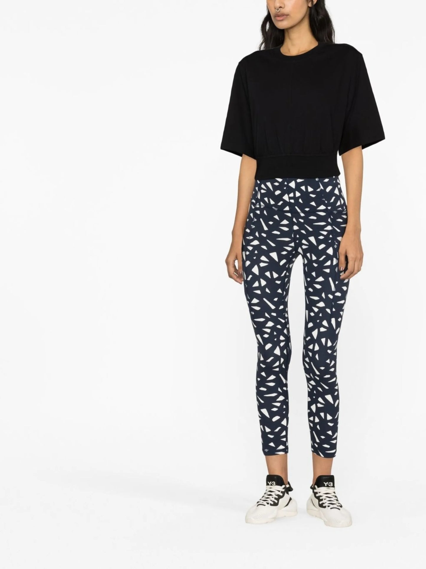 ruching open back t-shirt