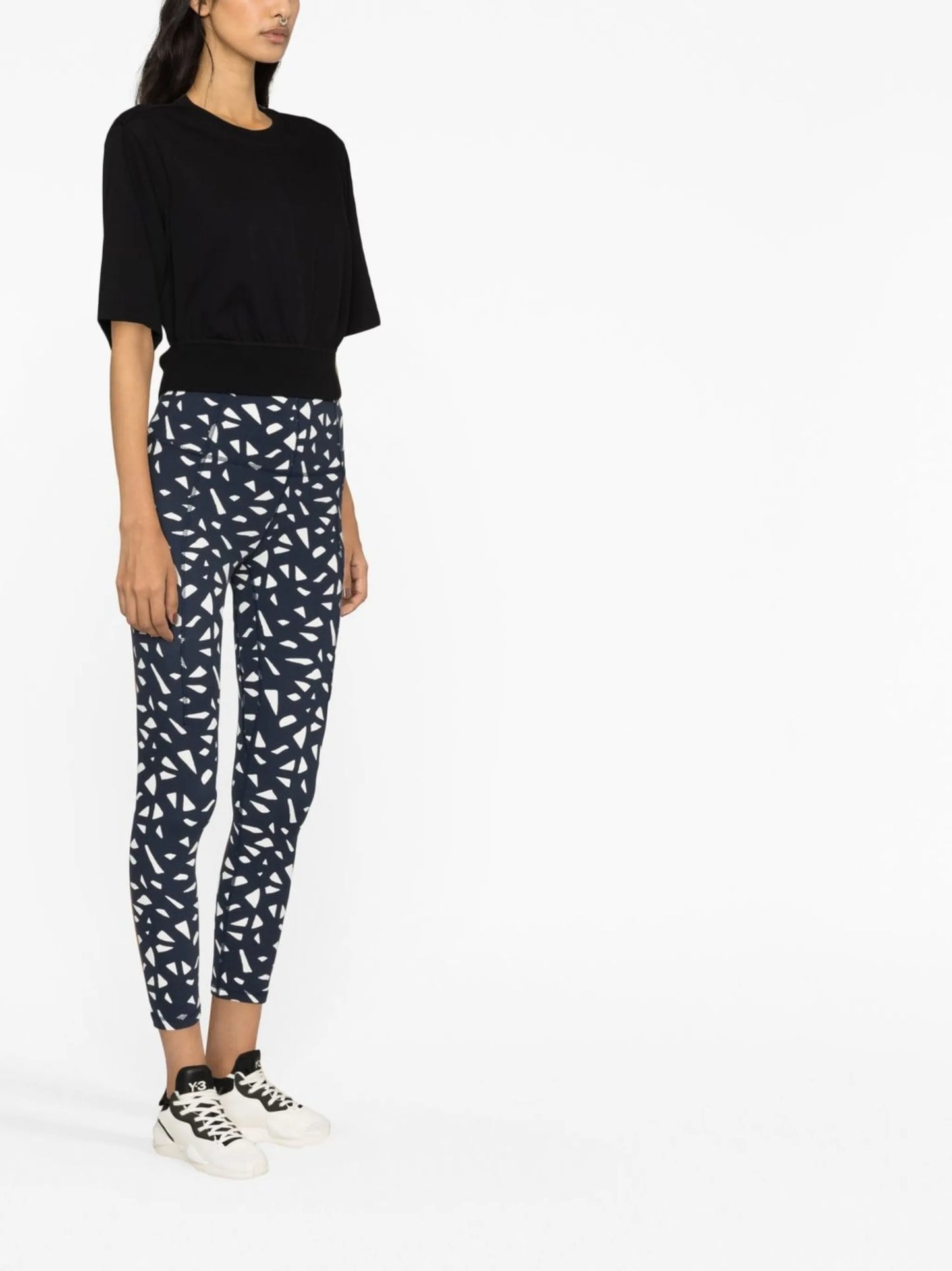 ruching open back t-shirt