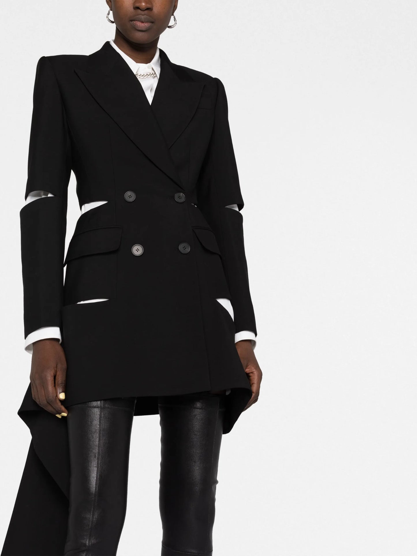 cut-out blazer dress