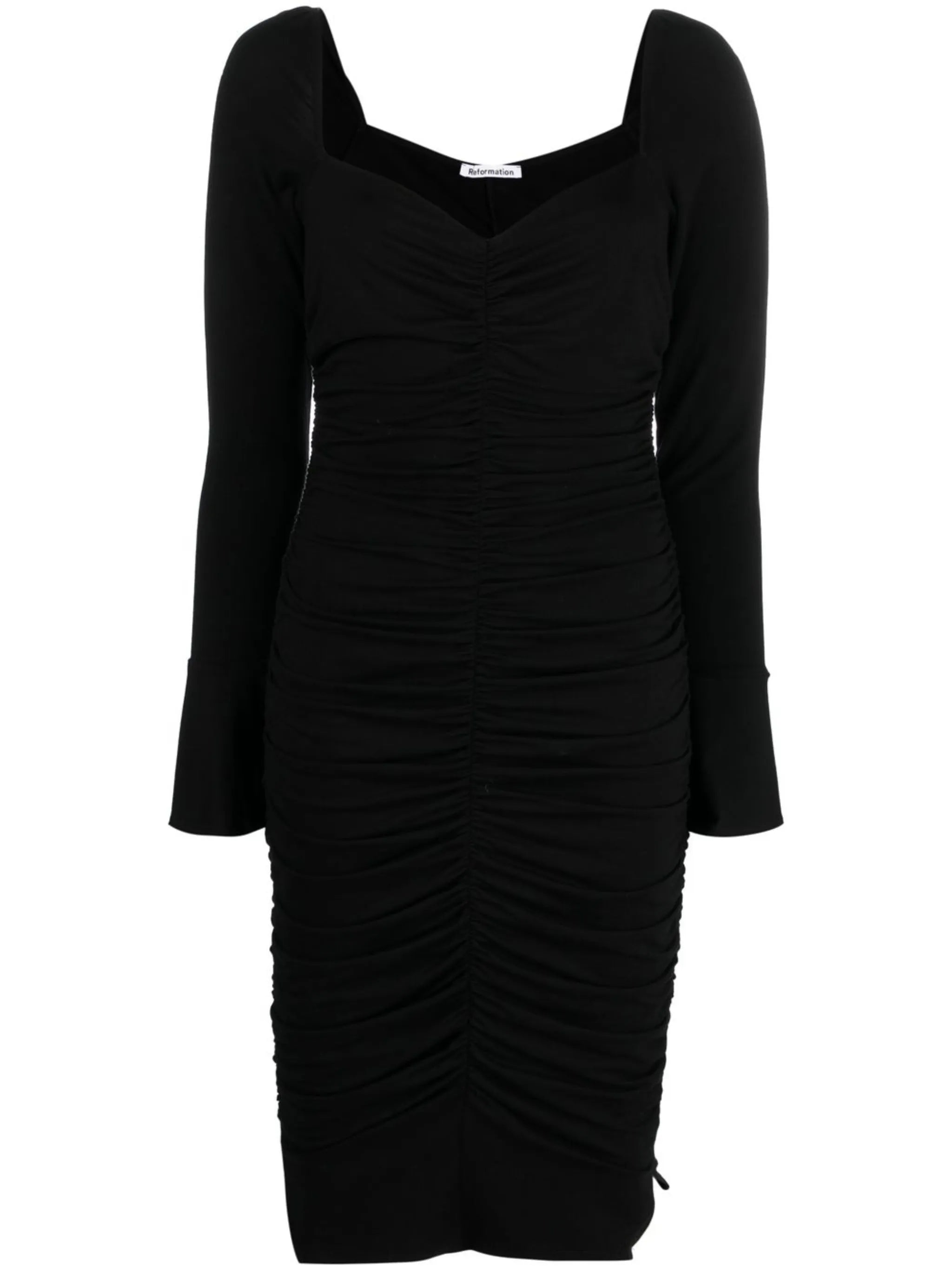 Barrie ruched midi dress