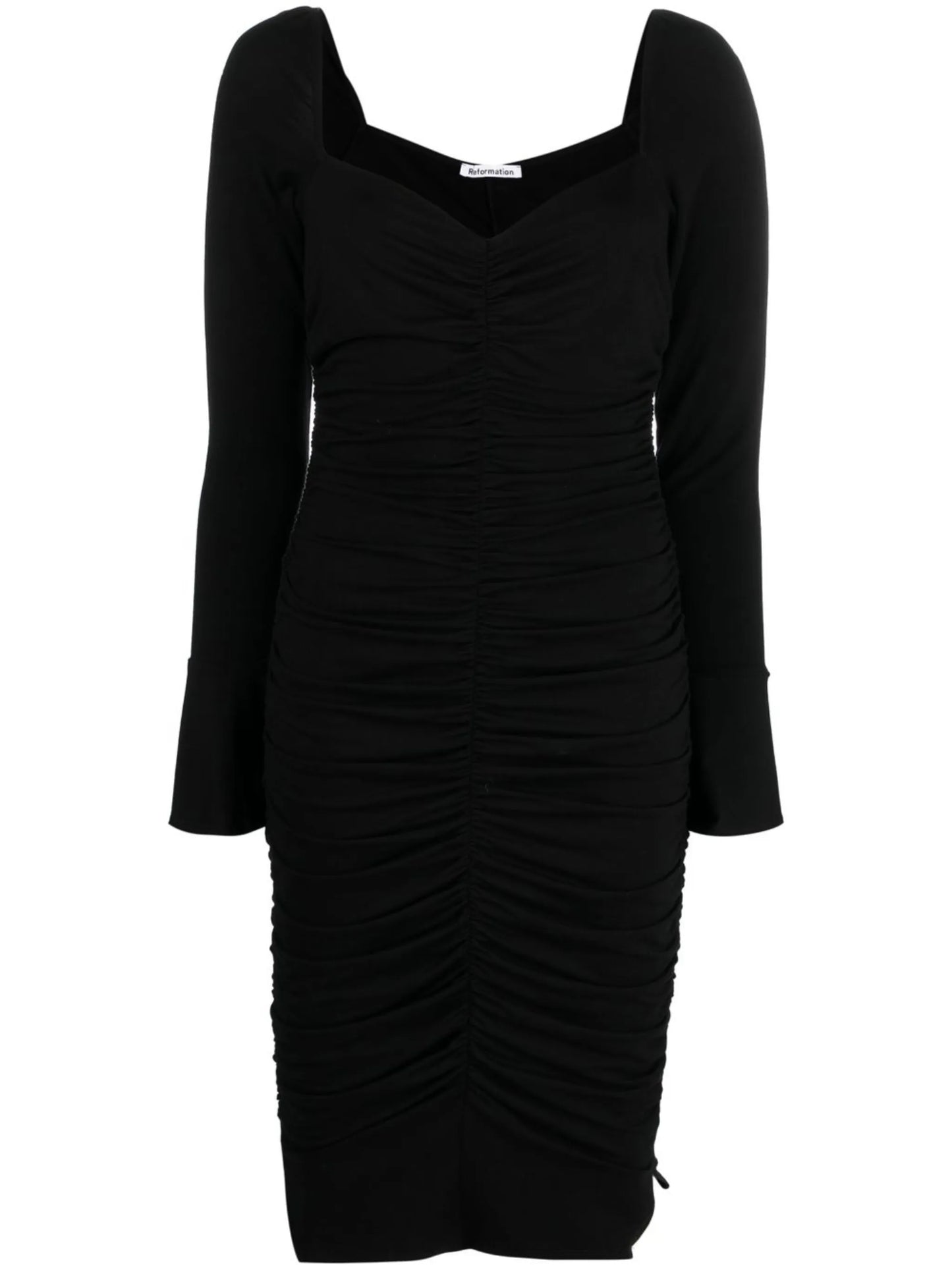 Barrie ruched midi dress