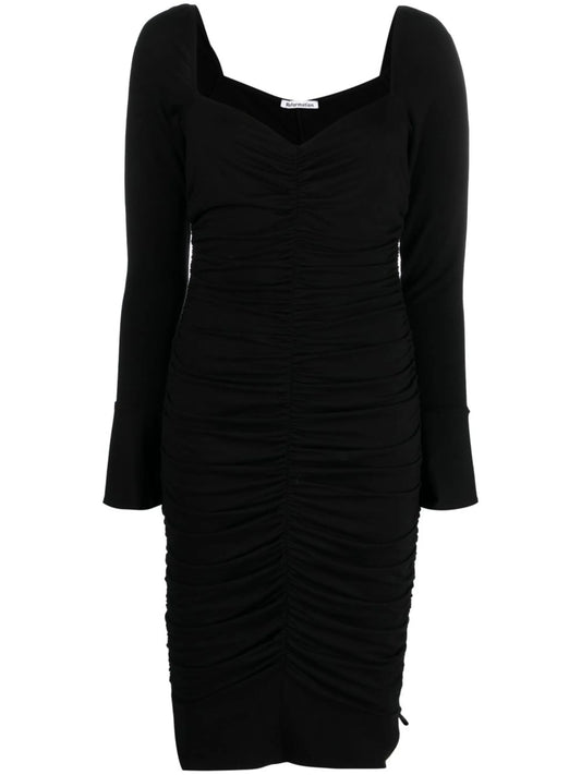 Barrie ruched midi dress