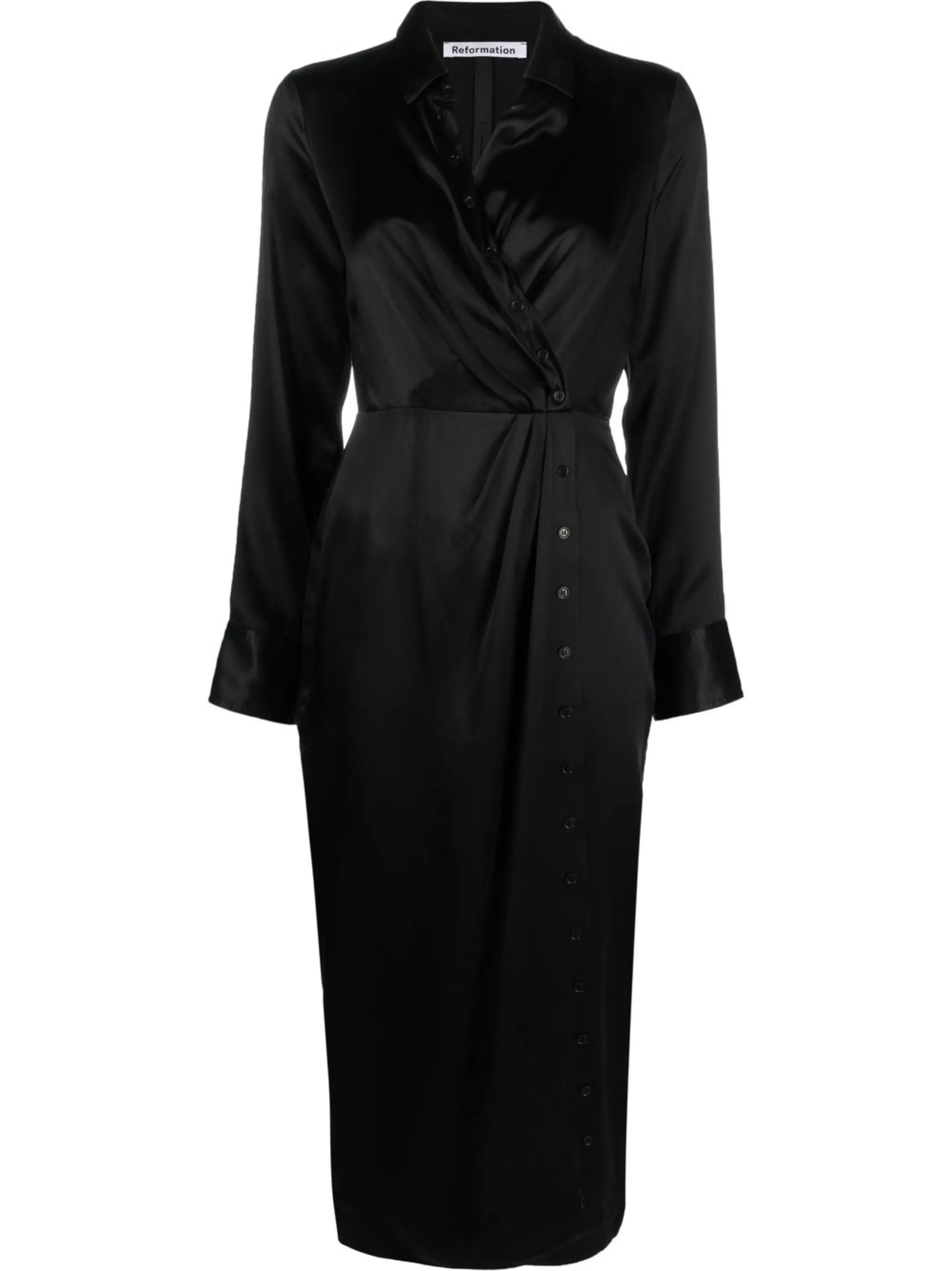 Lyon silk shirt dress