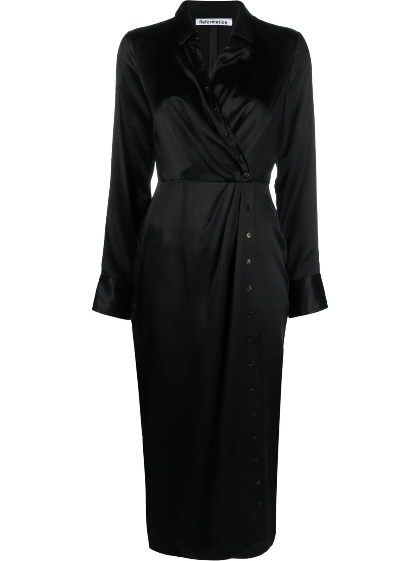 Lyon silk shirt dress