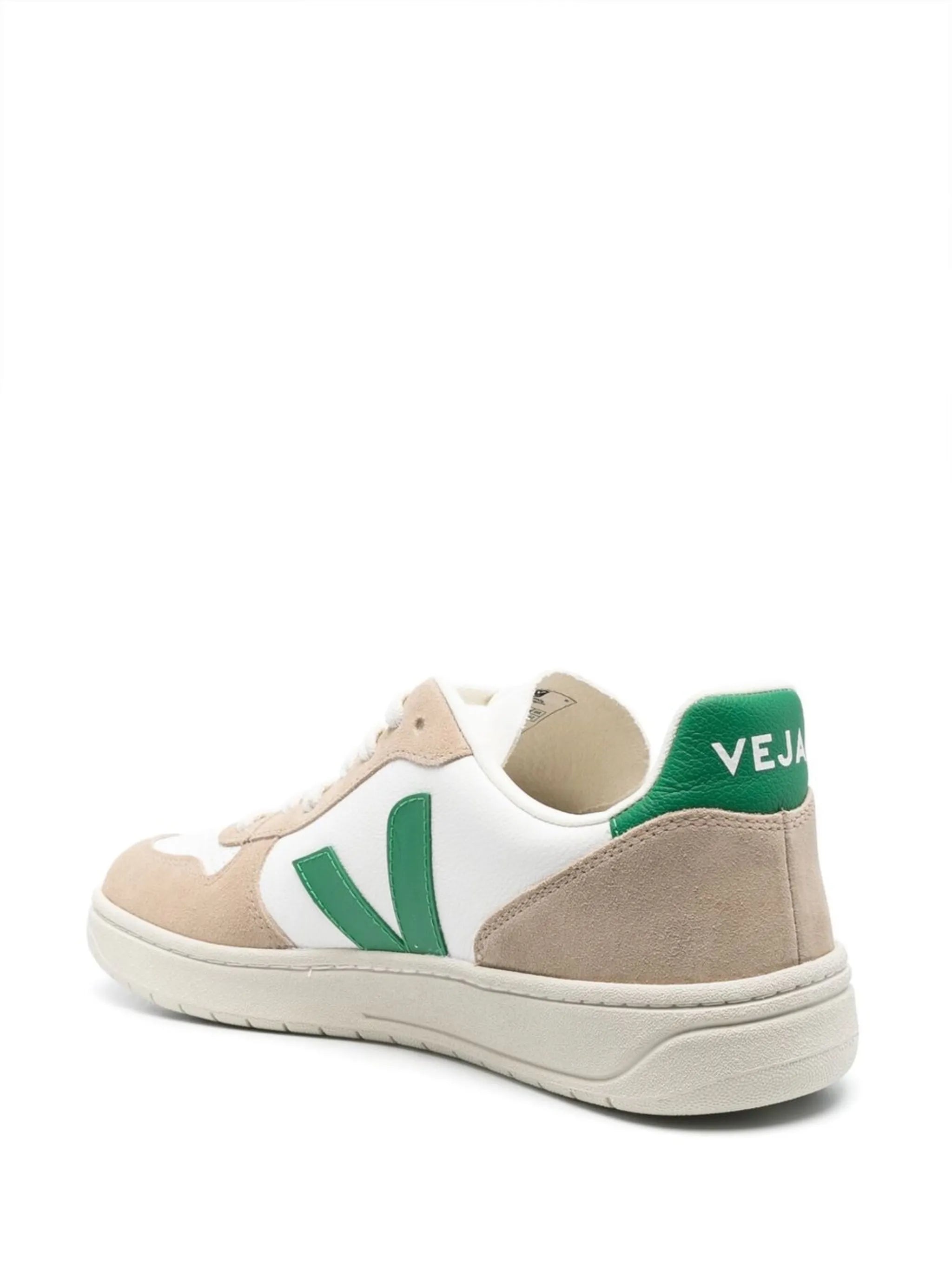 colour-block low-top sneakers