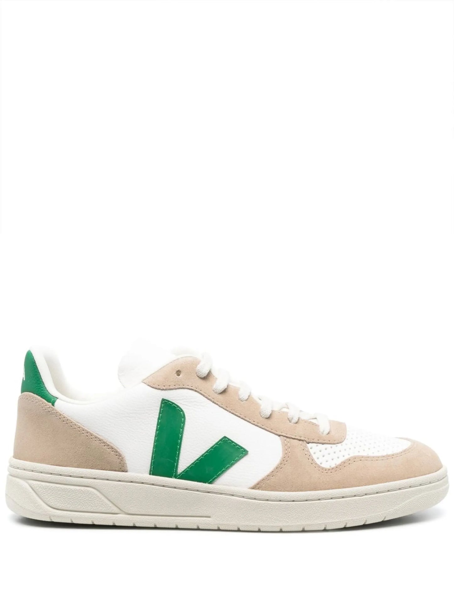 colour-block low-top sneakers
