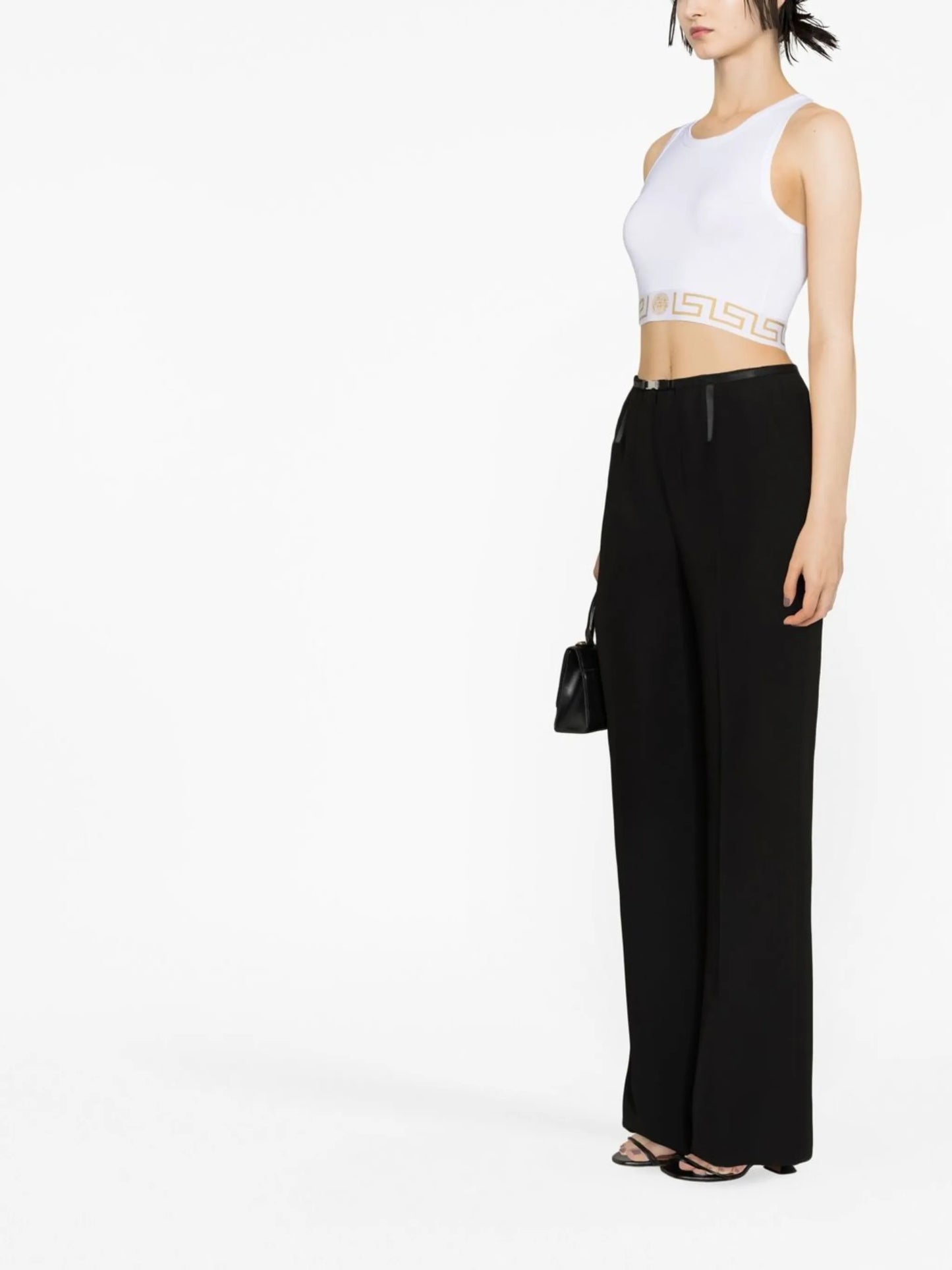 Greca Border crop top