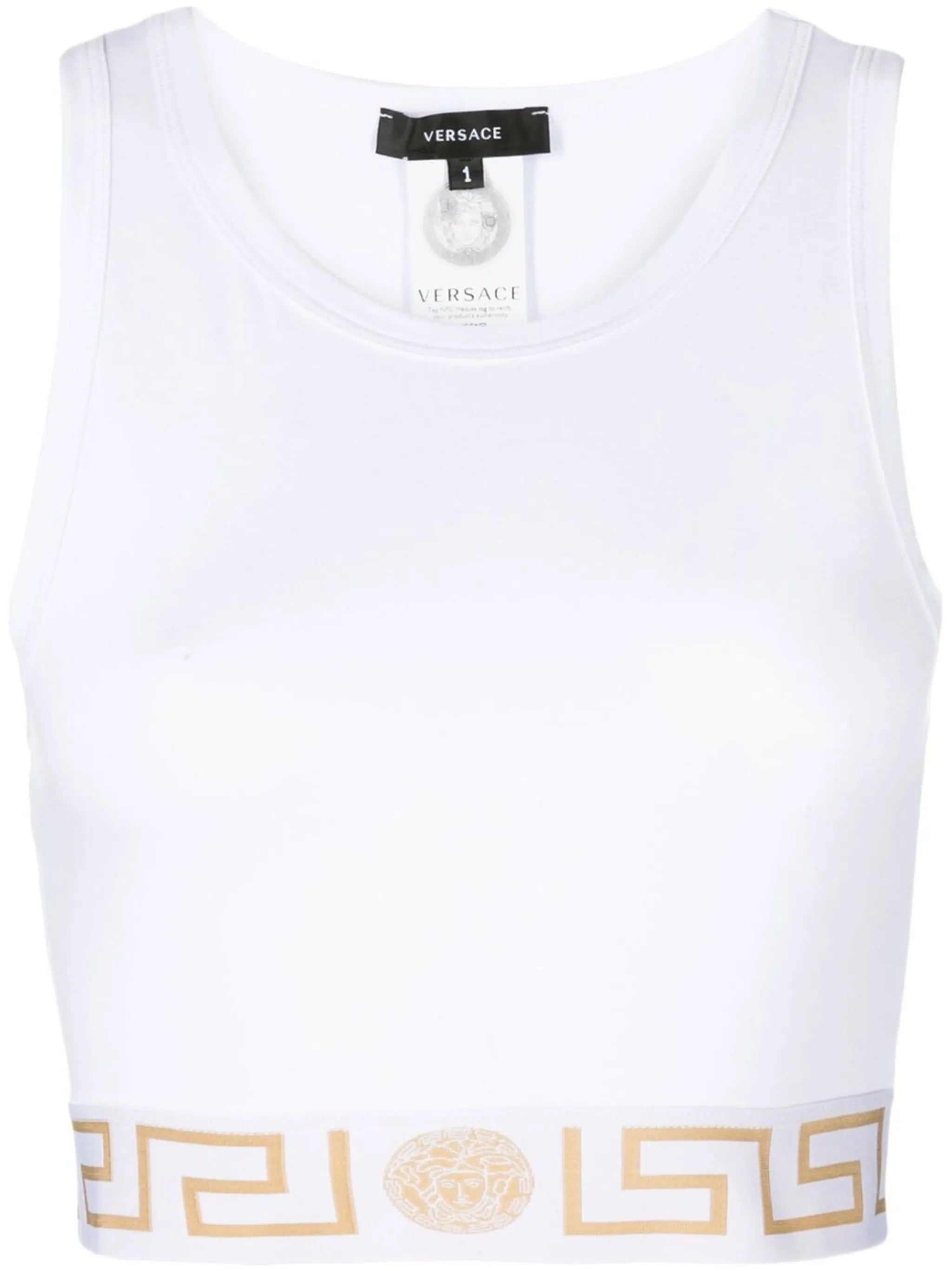 Greca Border crop top