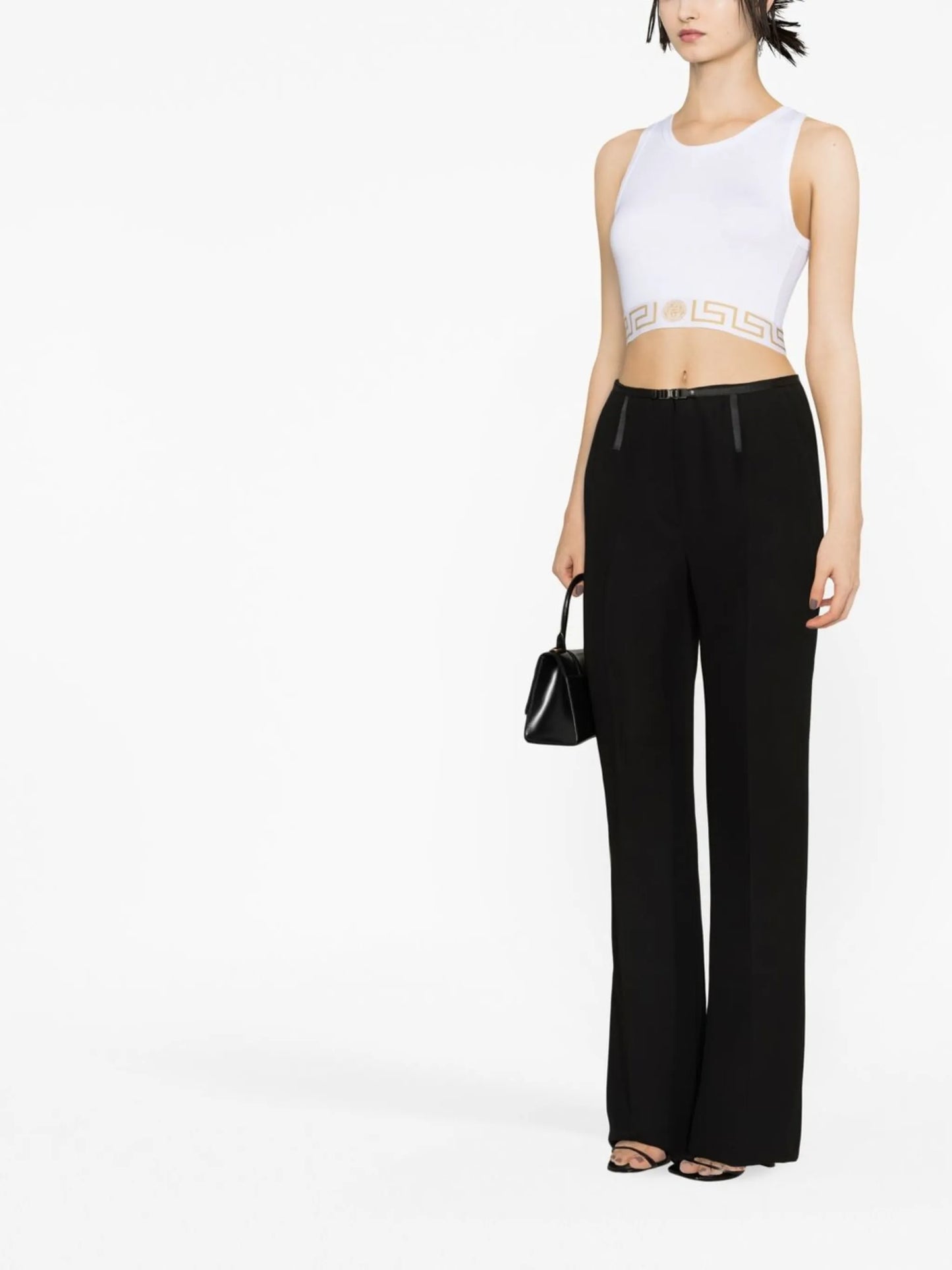 Greca Border crop top