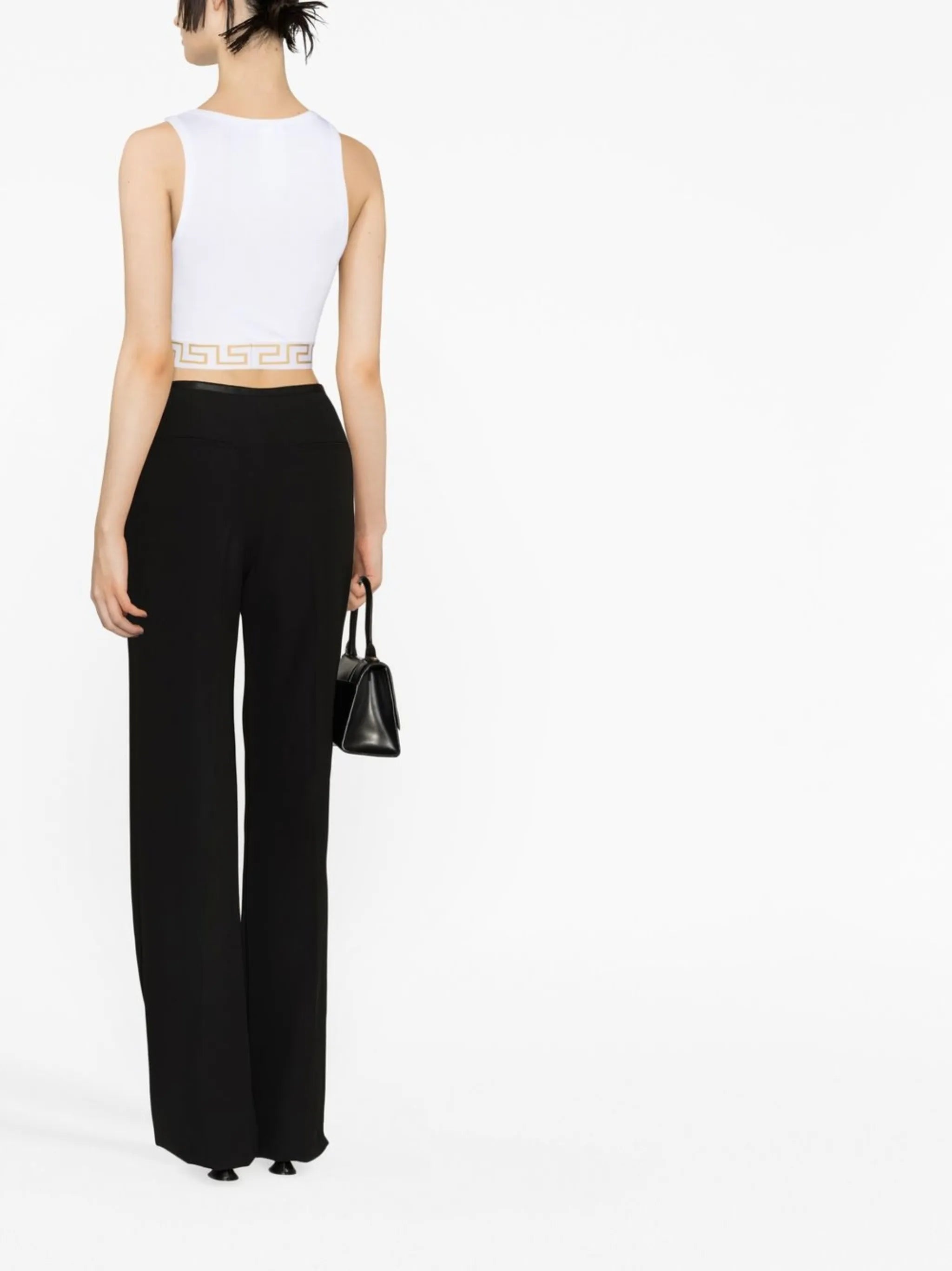 Greca Border crop top