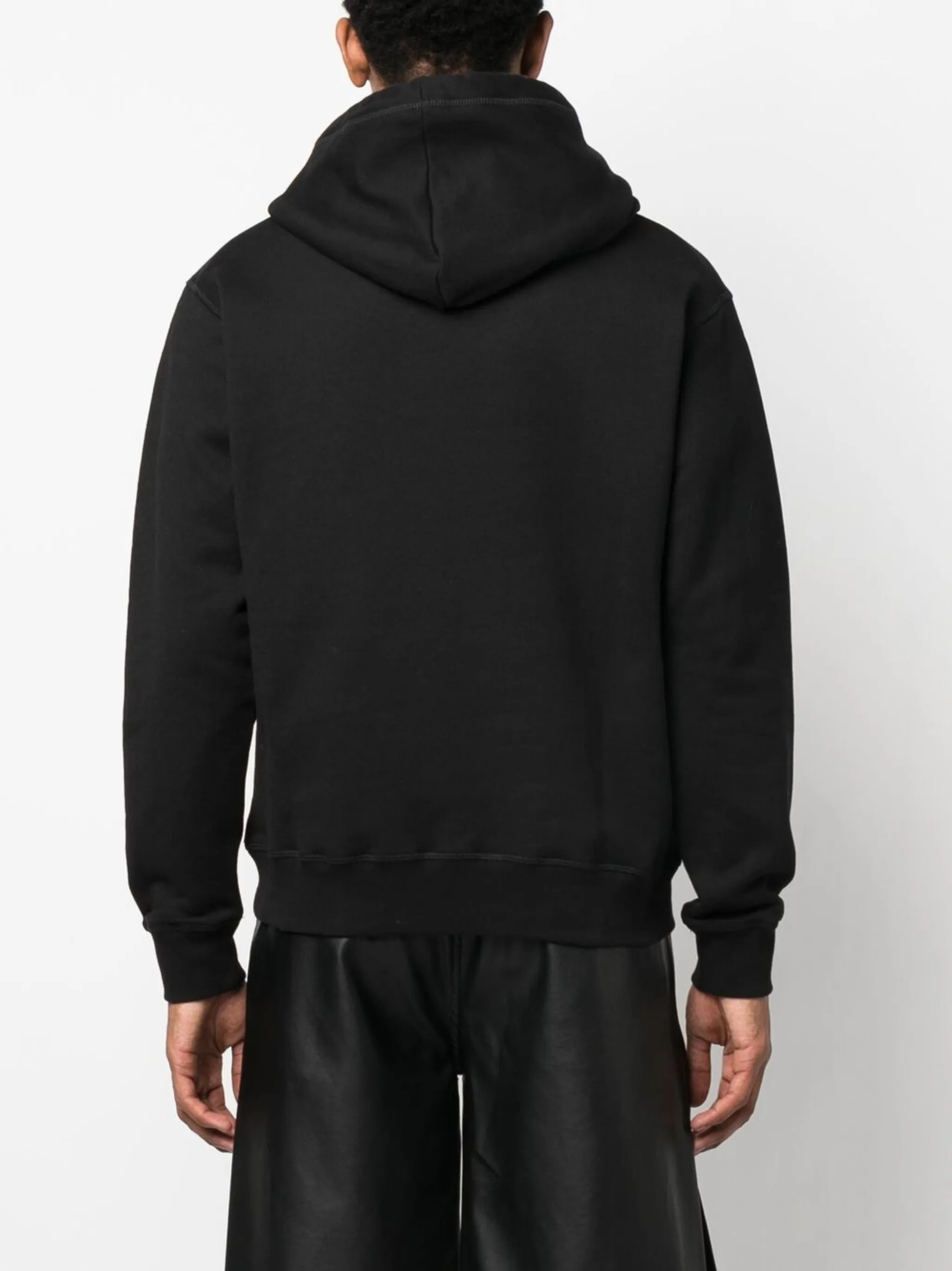 logo-print cotton hoodie