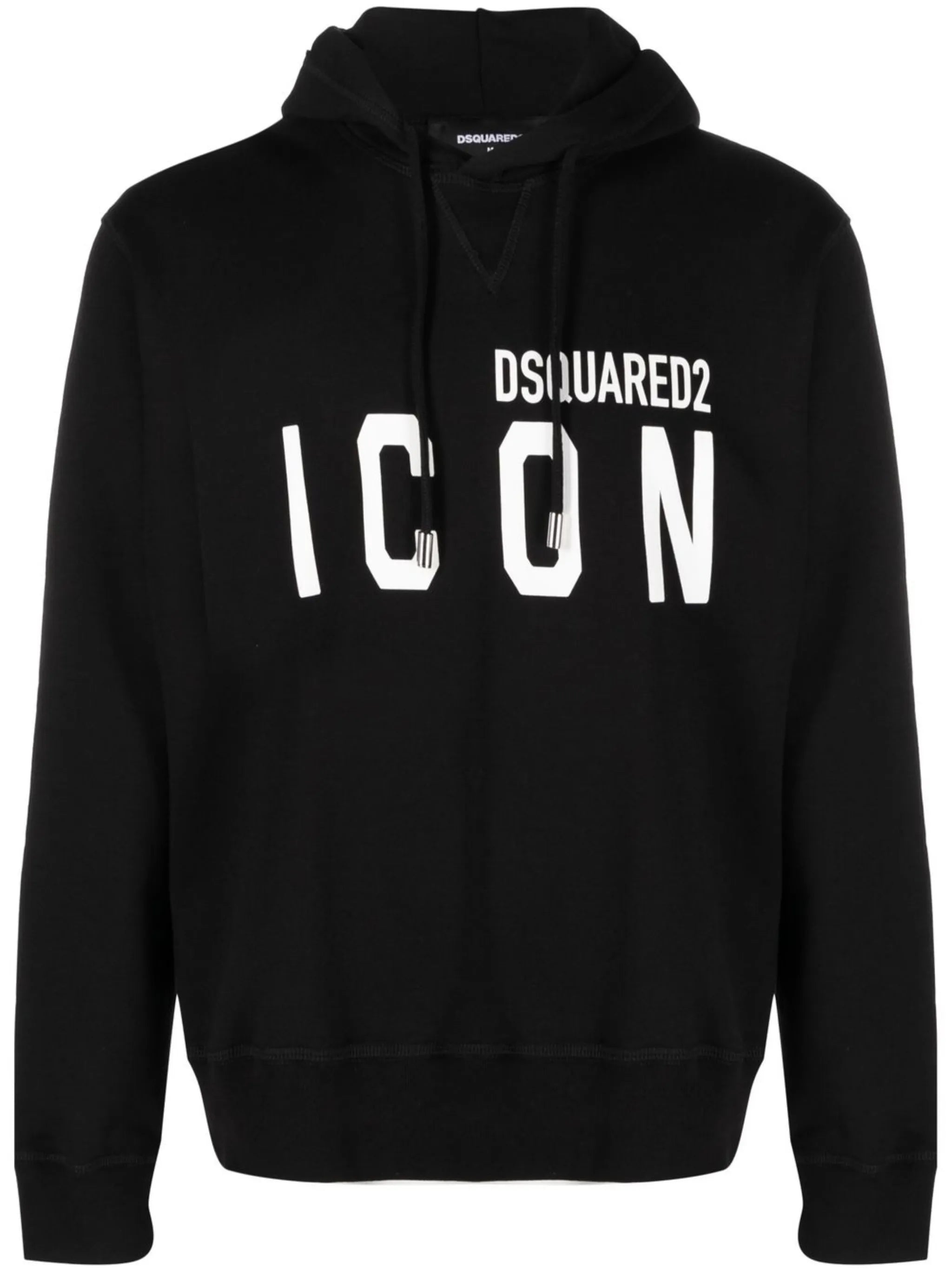 logo-print cotton hoodie