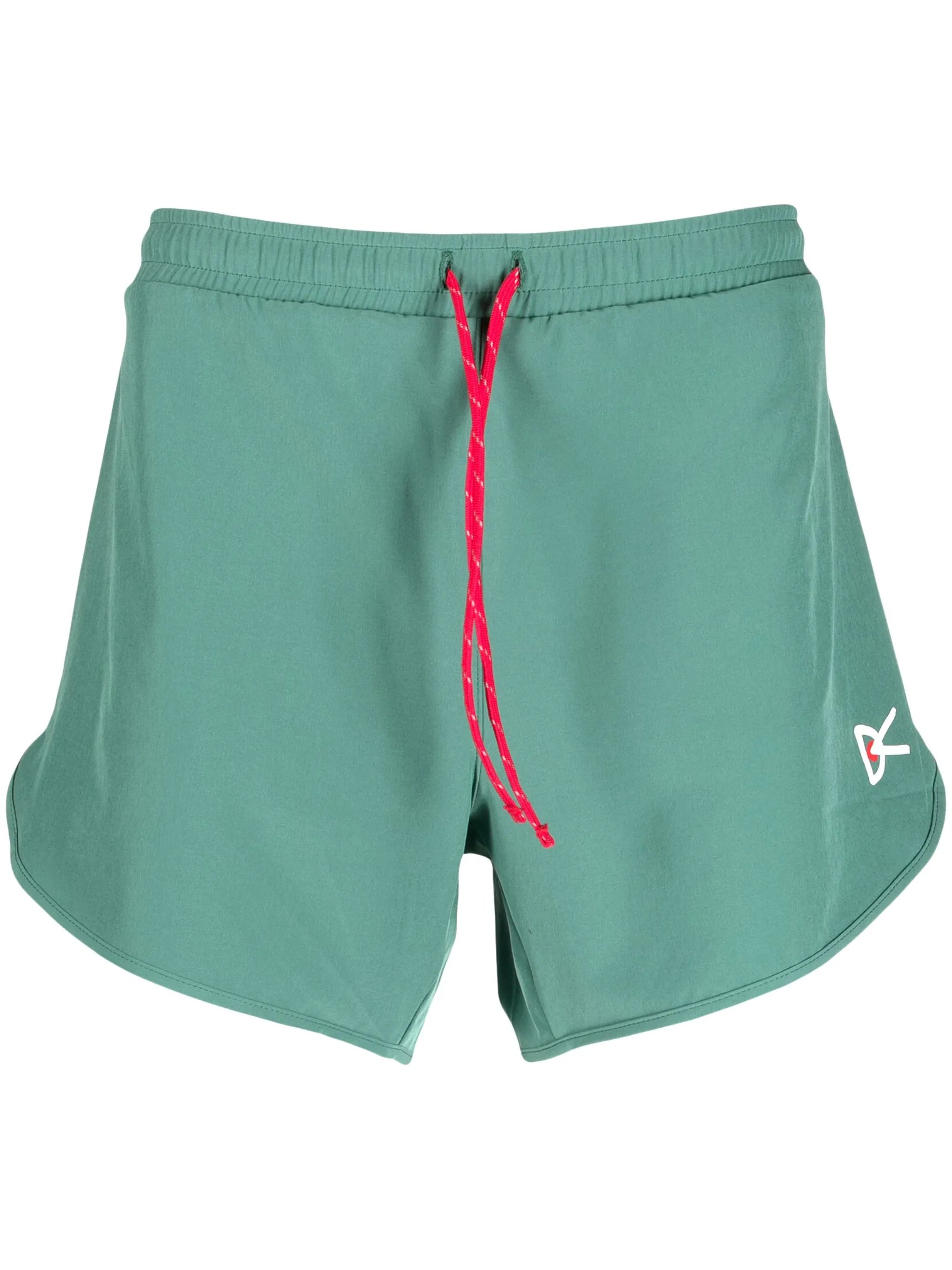 logo-print track shorts