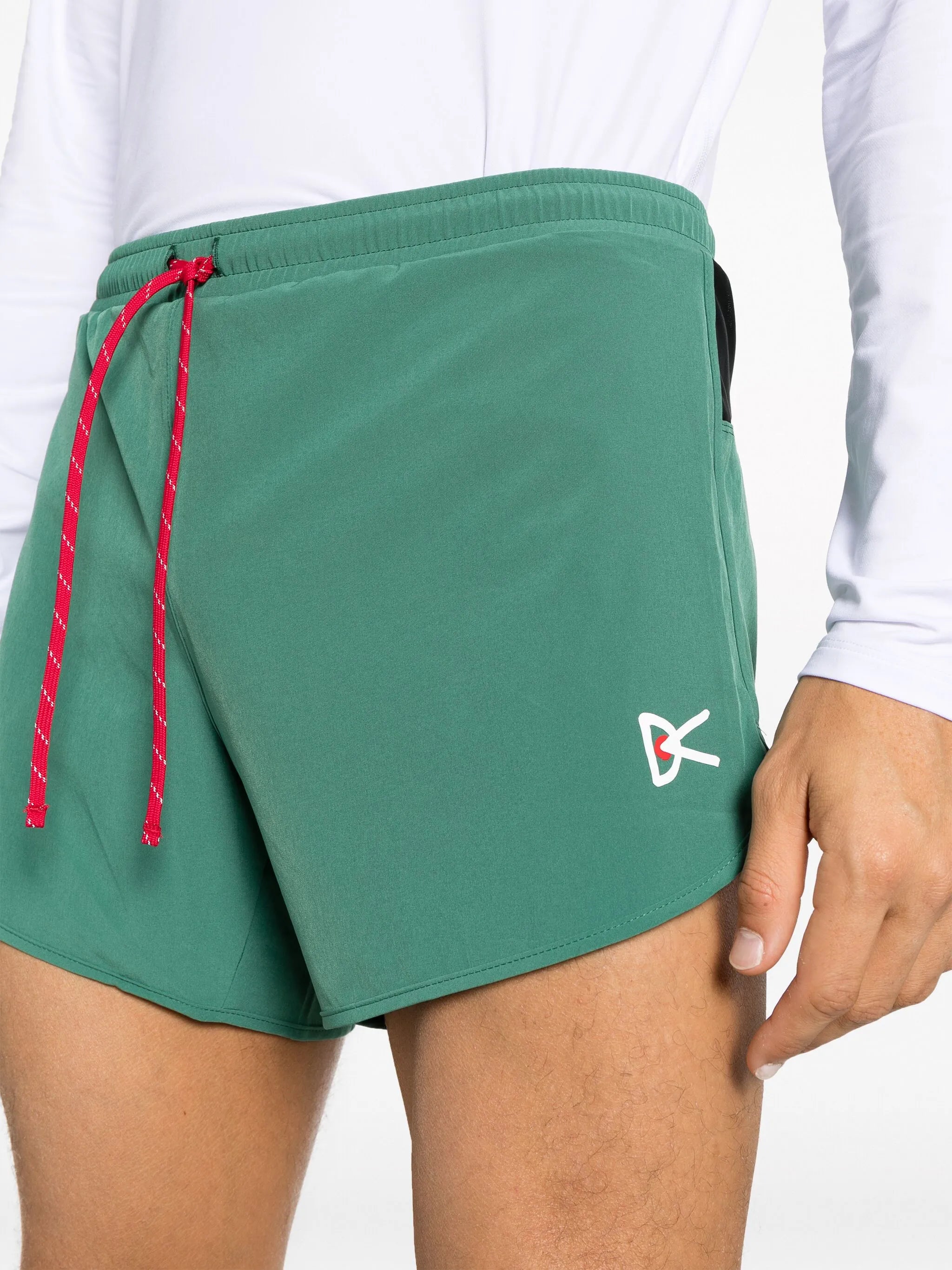 logo-print track shorts