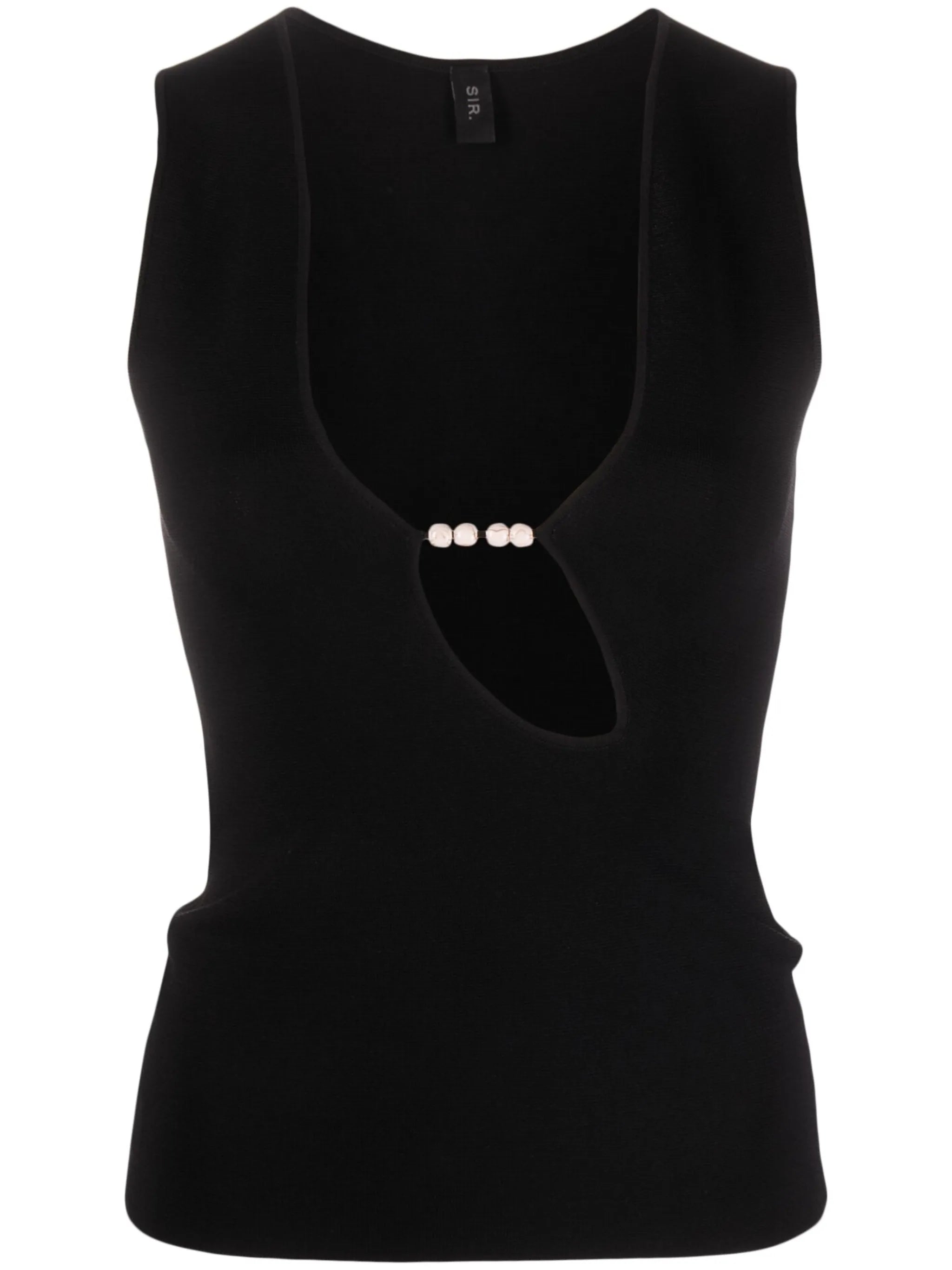 Kinetic bead-embellished top