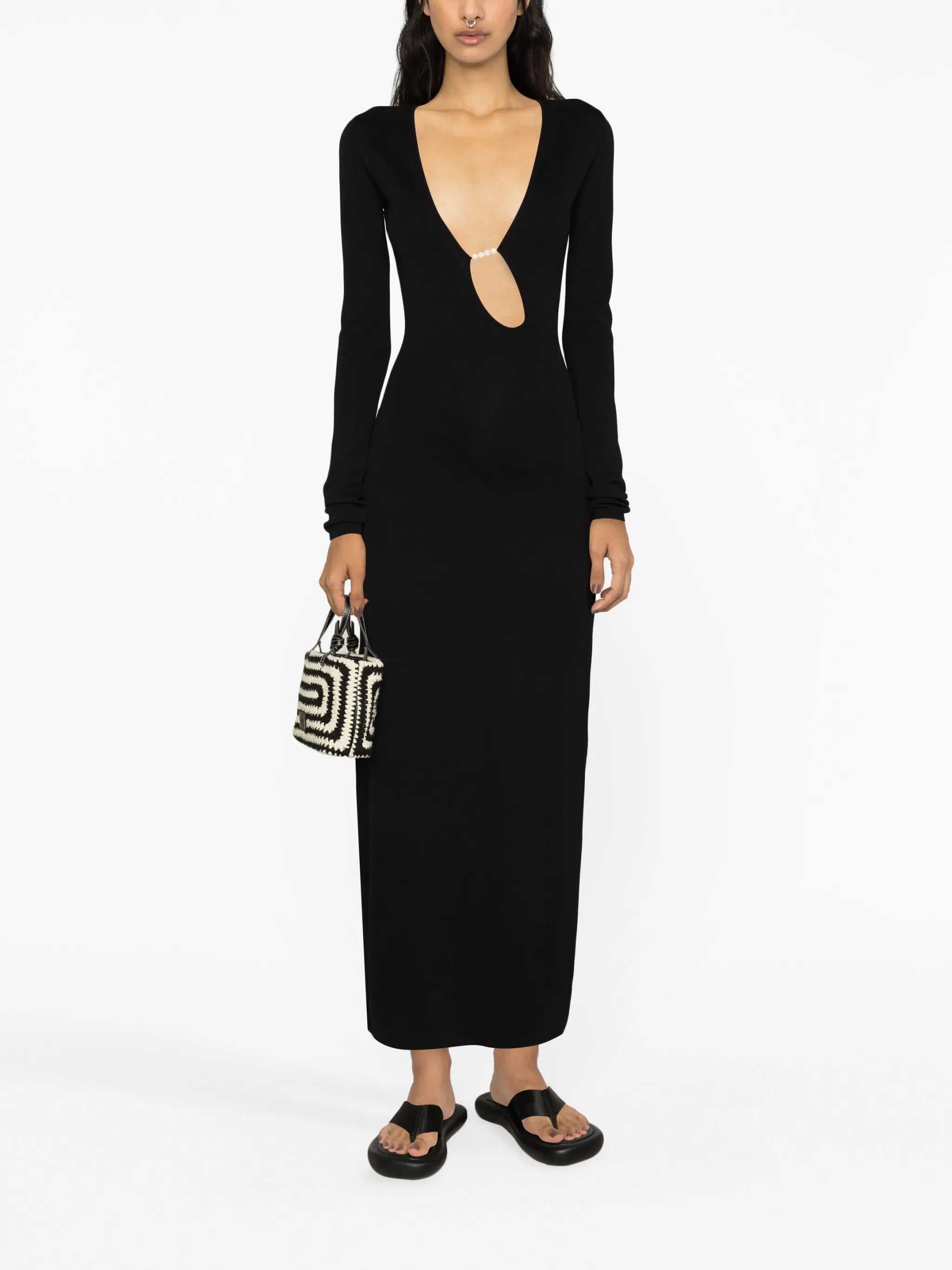 Kinetic beaded maxi dress