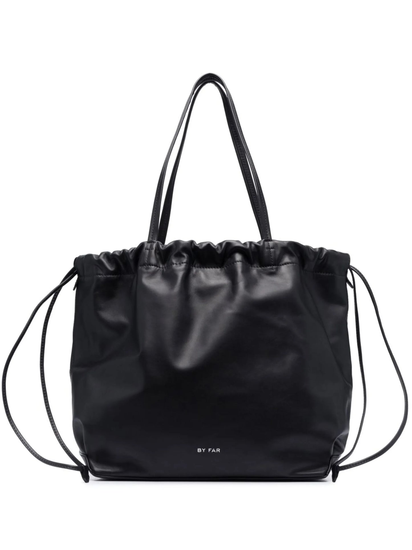 leather drawstring shoulder bag