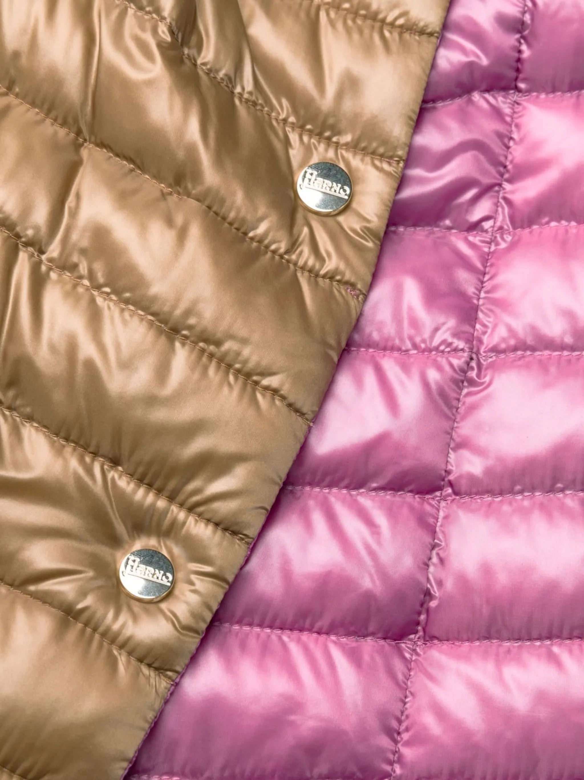 mock-neck quilted jacket
