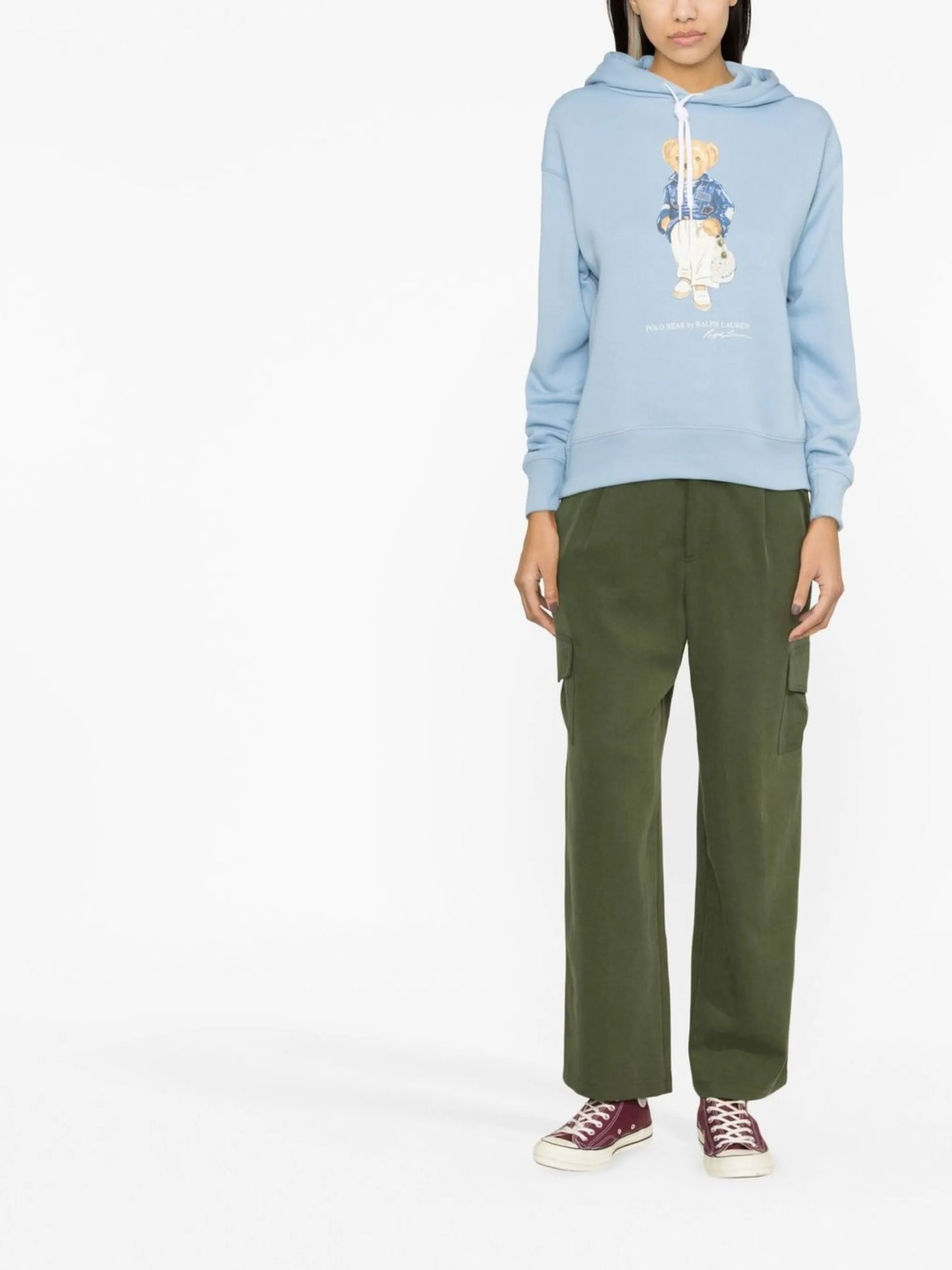 Polo Bear long-sleeve hoodie