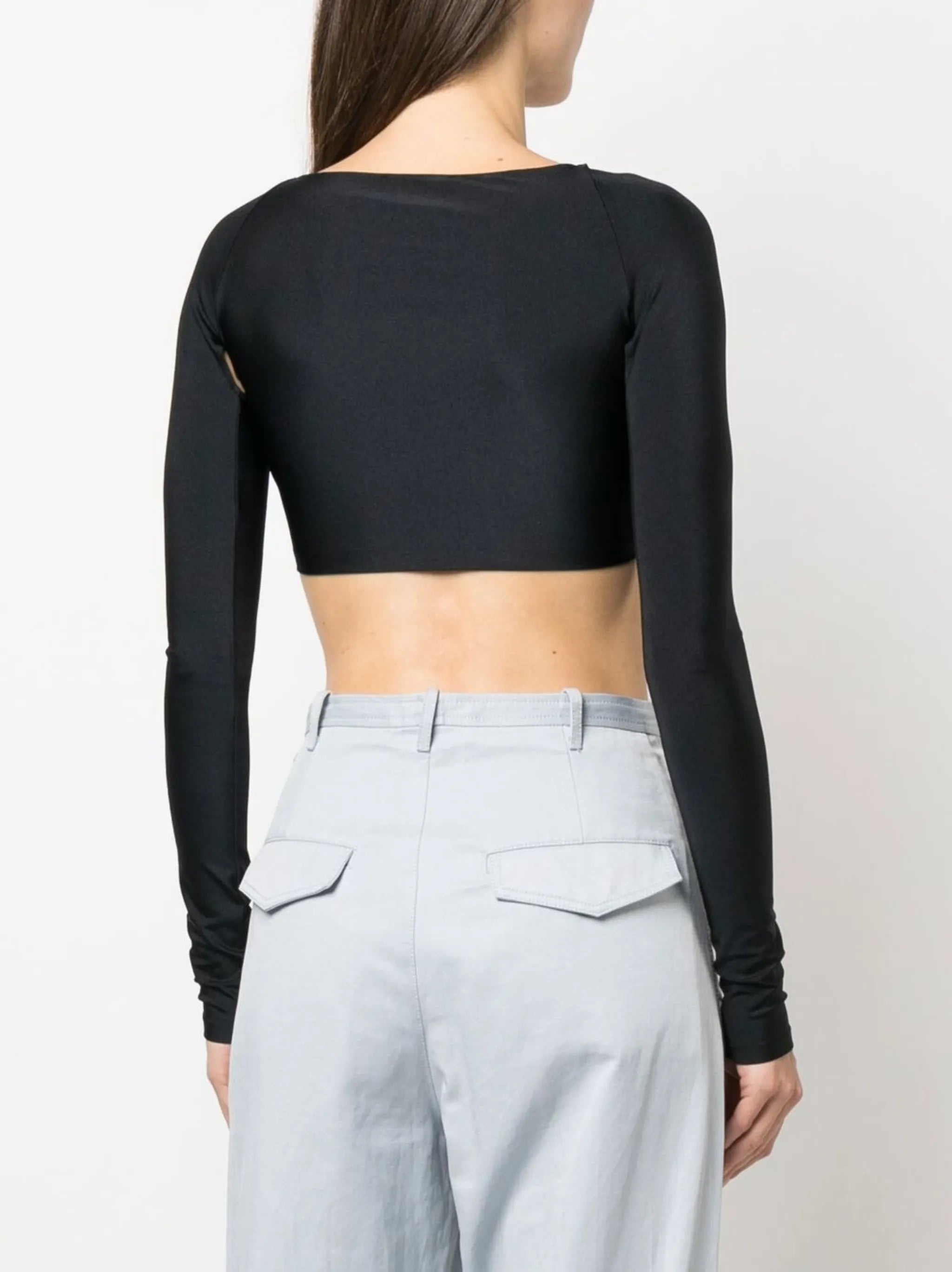 ruched cut-out top