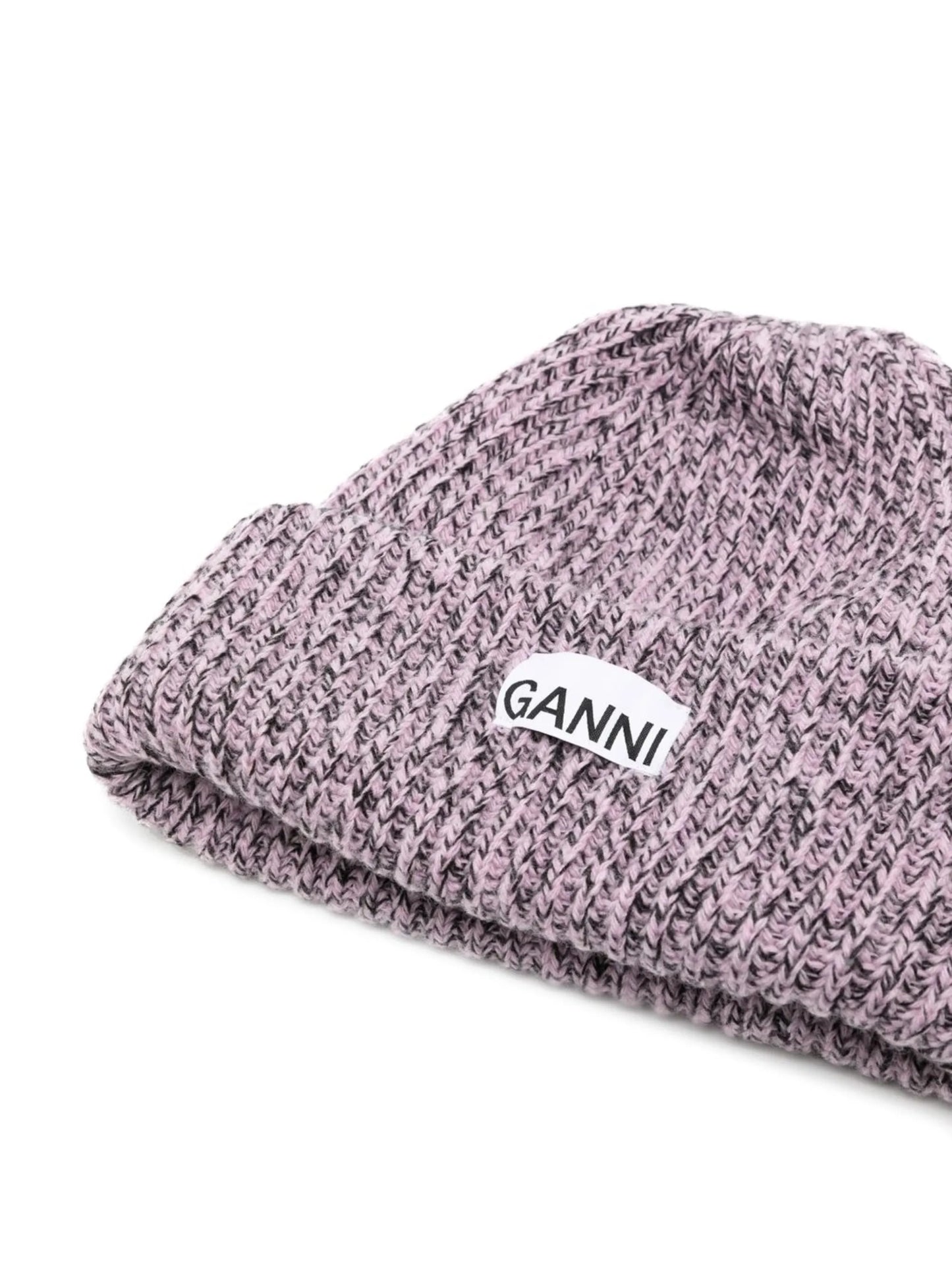 logo-patch knitted beanie