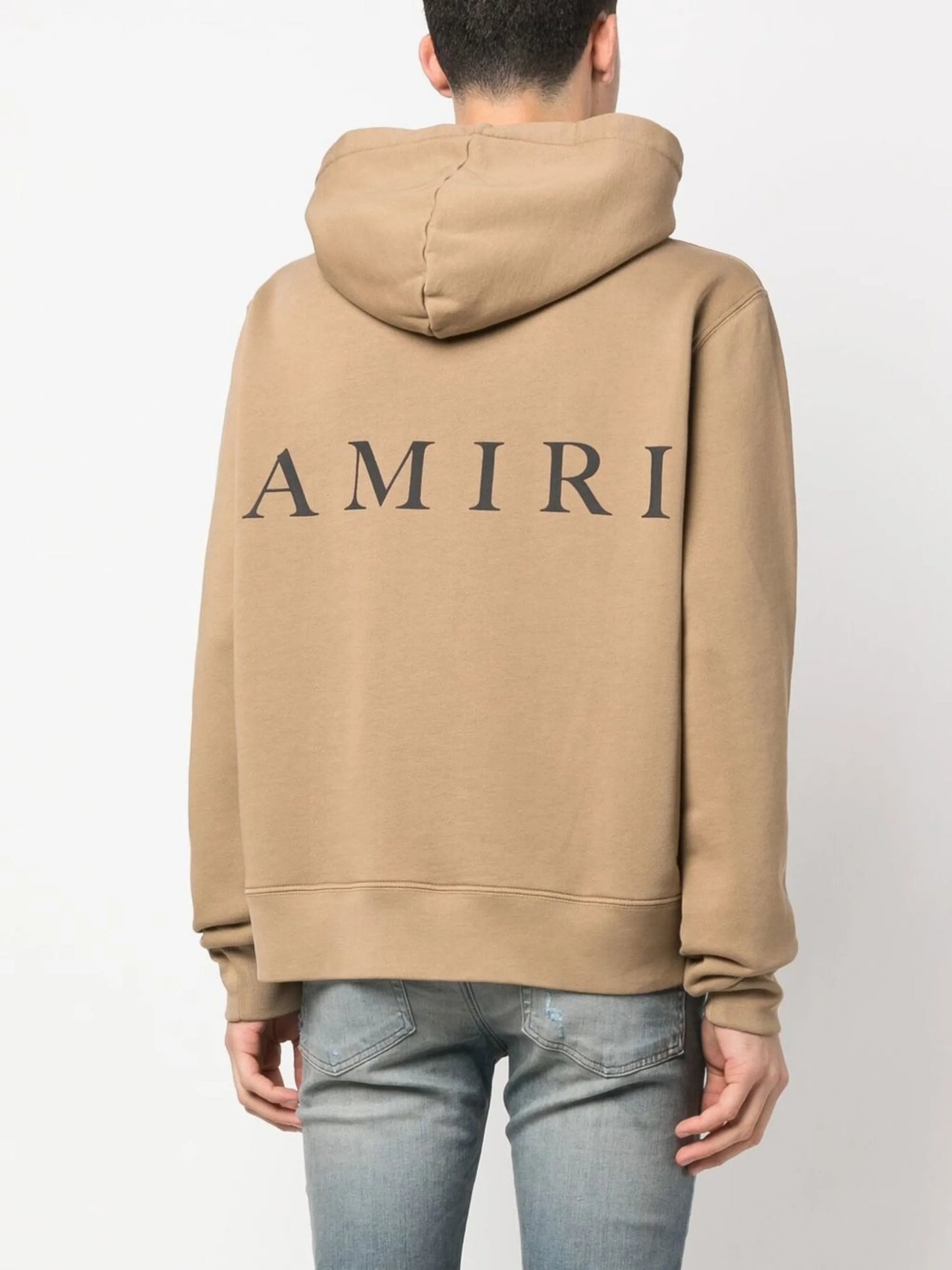 logo-print cotton hoodie