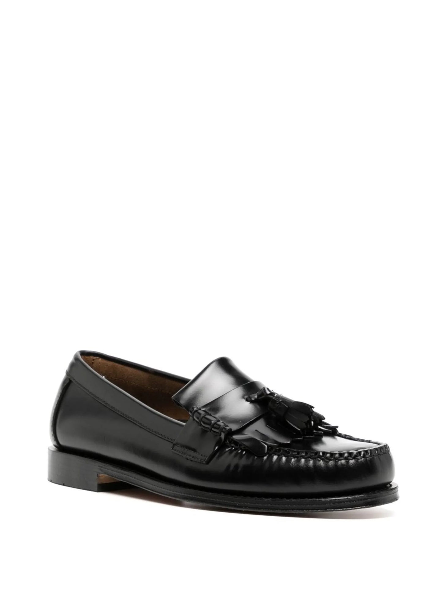flat sole leather loafers