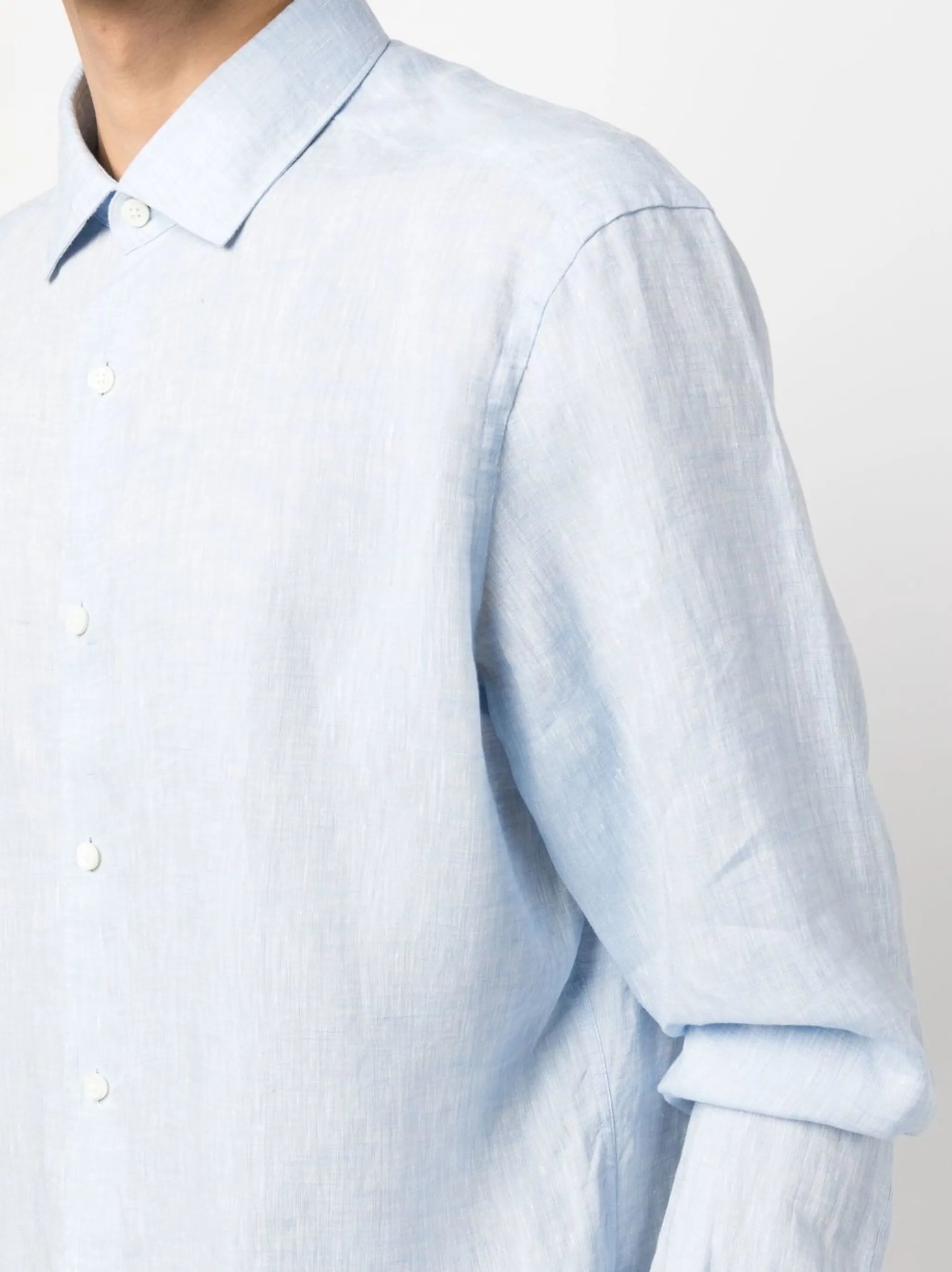 long-sleeve linen shirt
