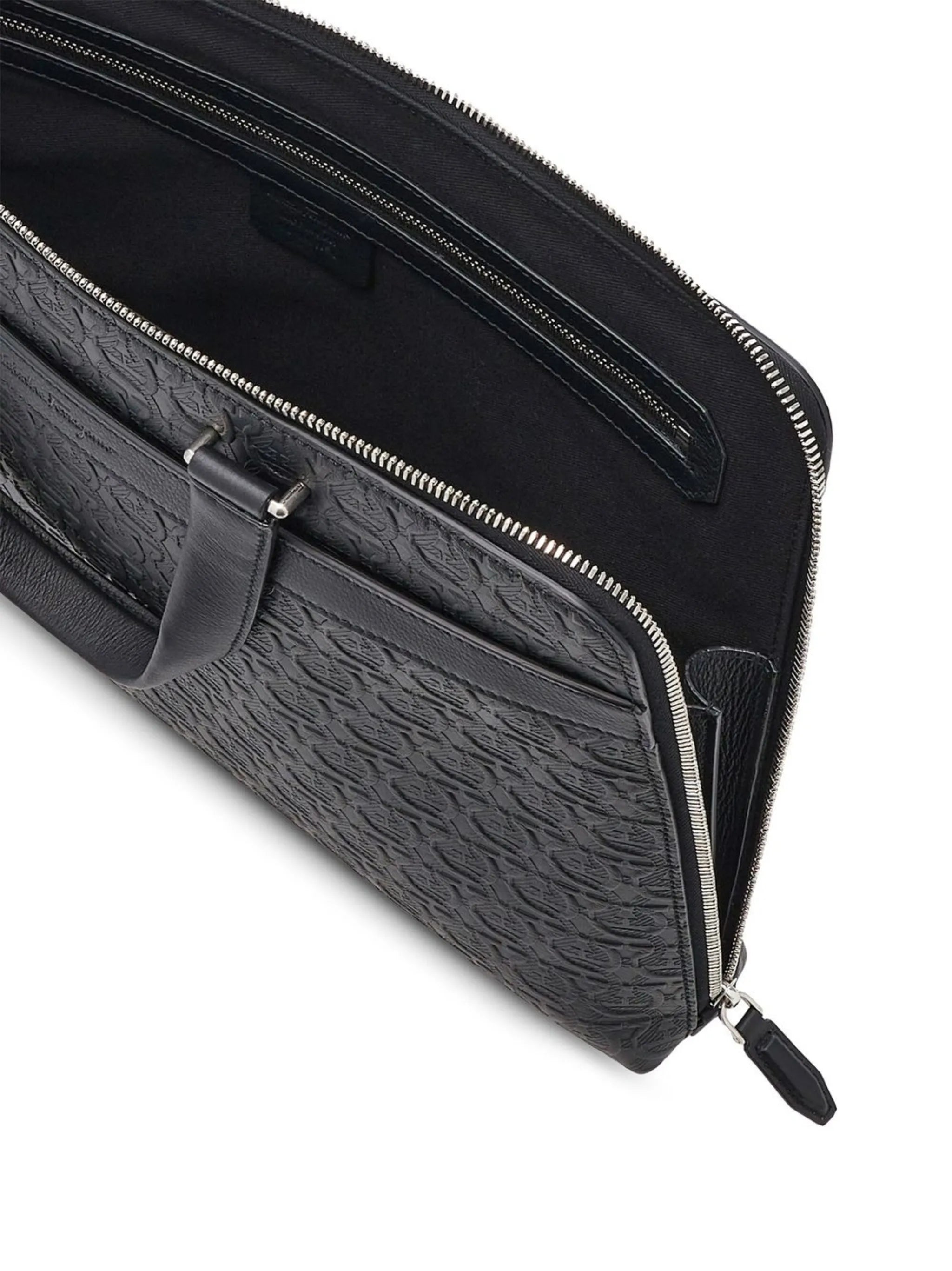 Gancini-pattern laptop case