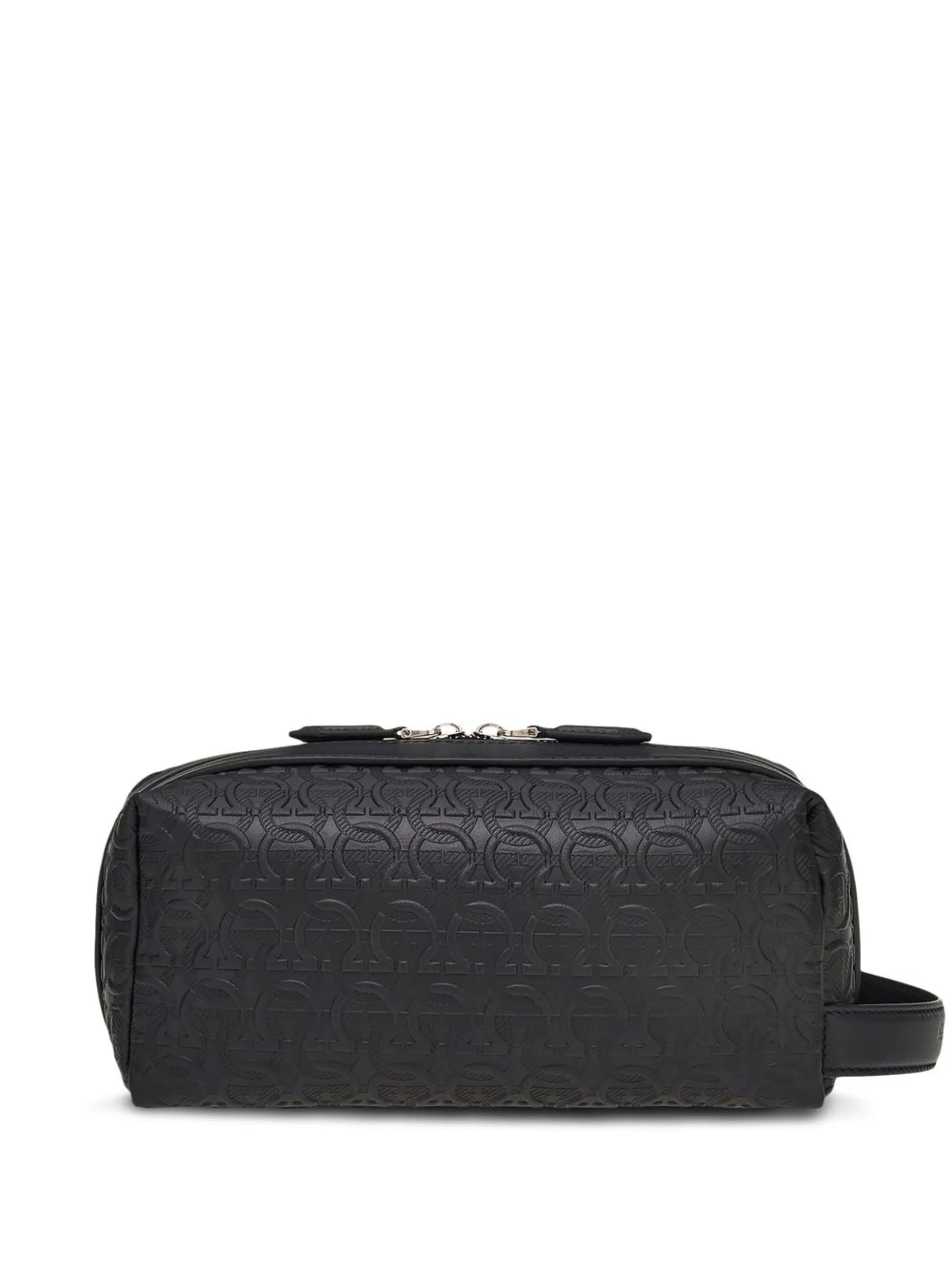 Gancini-pattern clutch bag