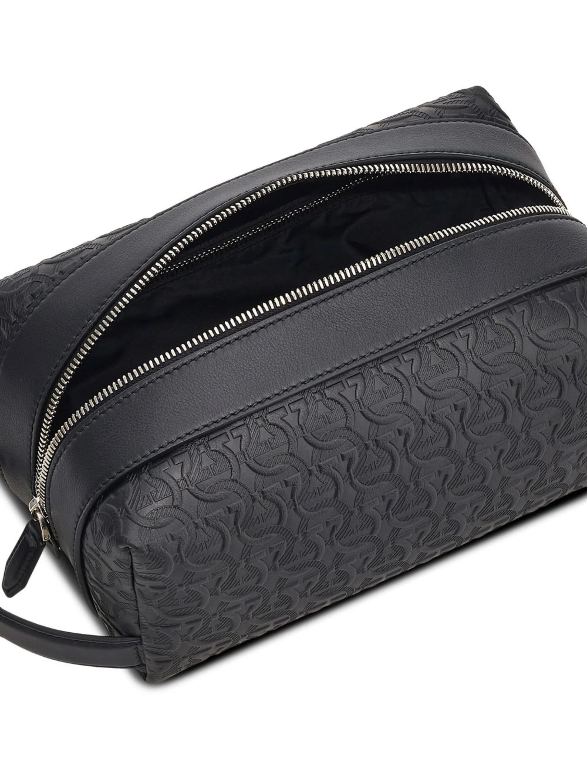 Gancini-pattern clutch bag