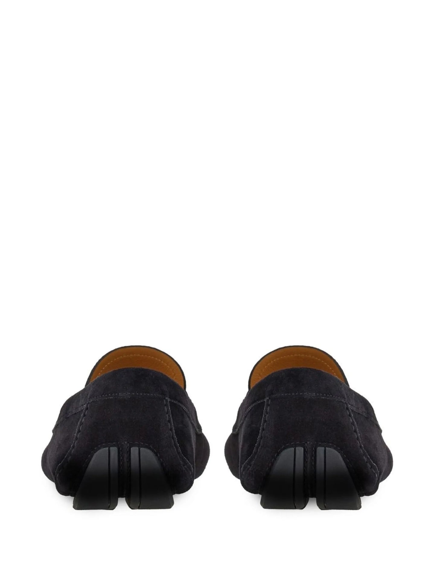 Gancini suede loafers