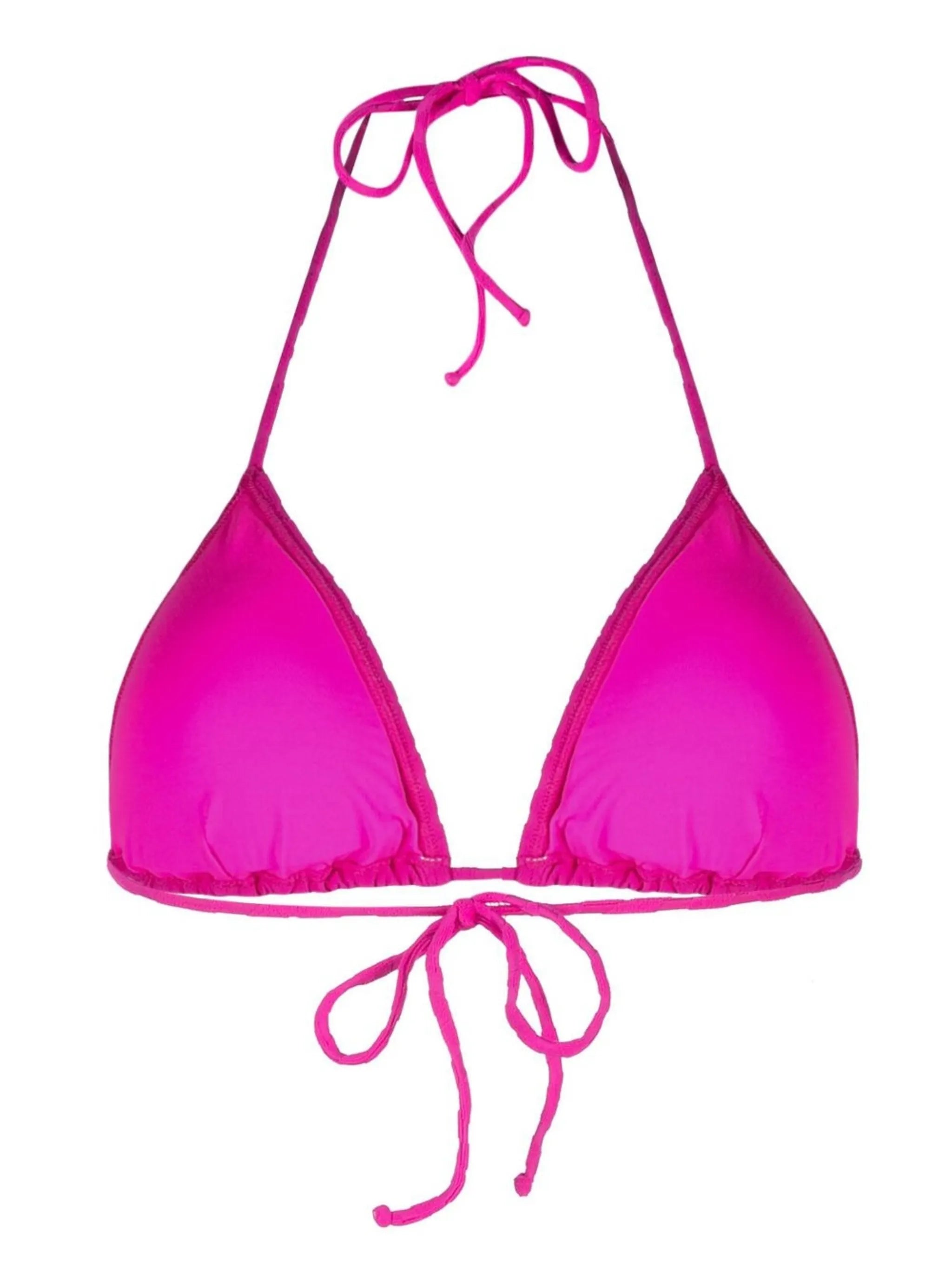 monogram-jacquard triangle bikini top