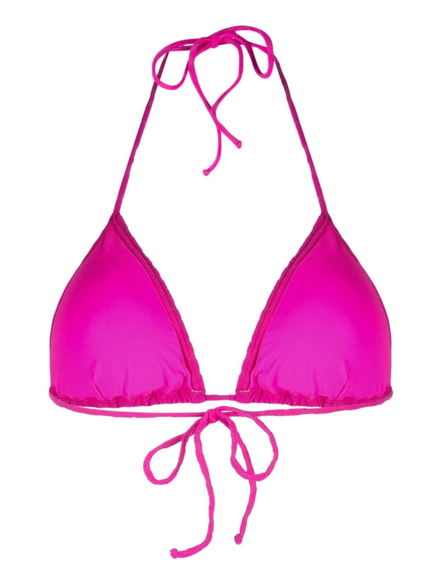 monogram-jacquard triangle bikini top