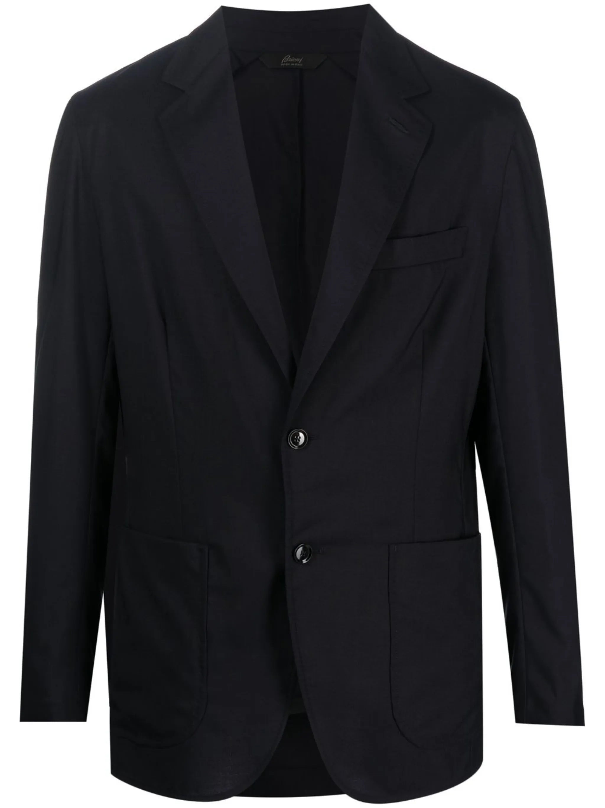 single-breasted cotton blazer