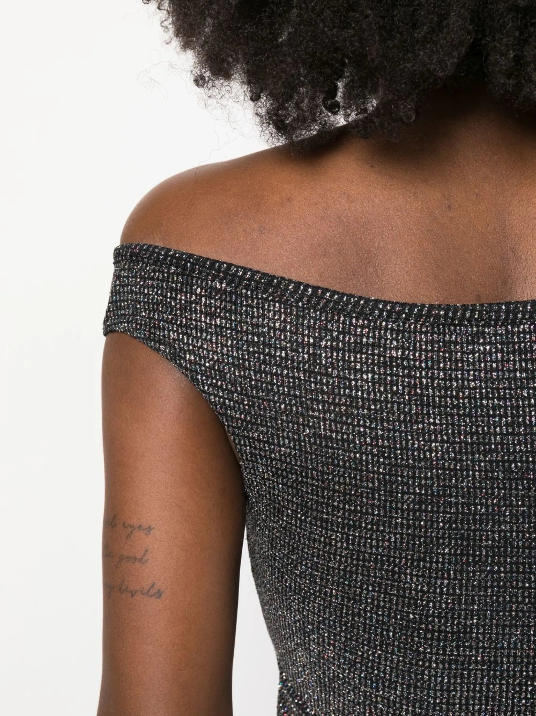 cut-out detail one shoulder crop top