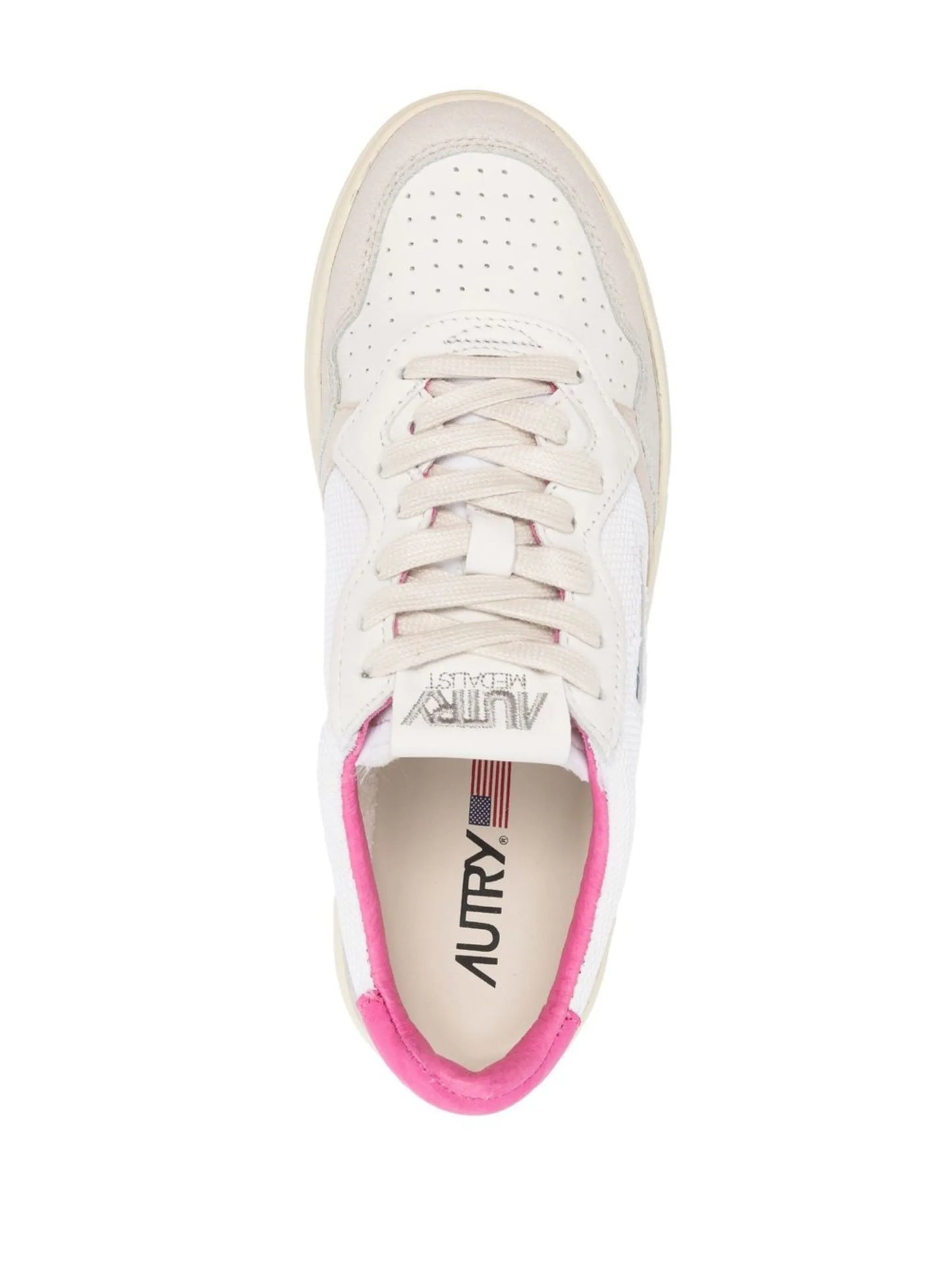 perforated low-top sneakers