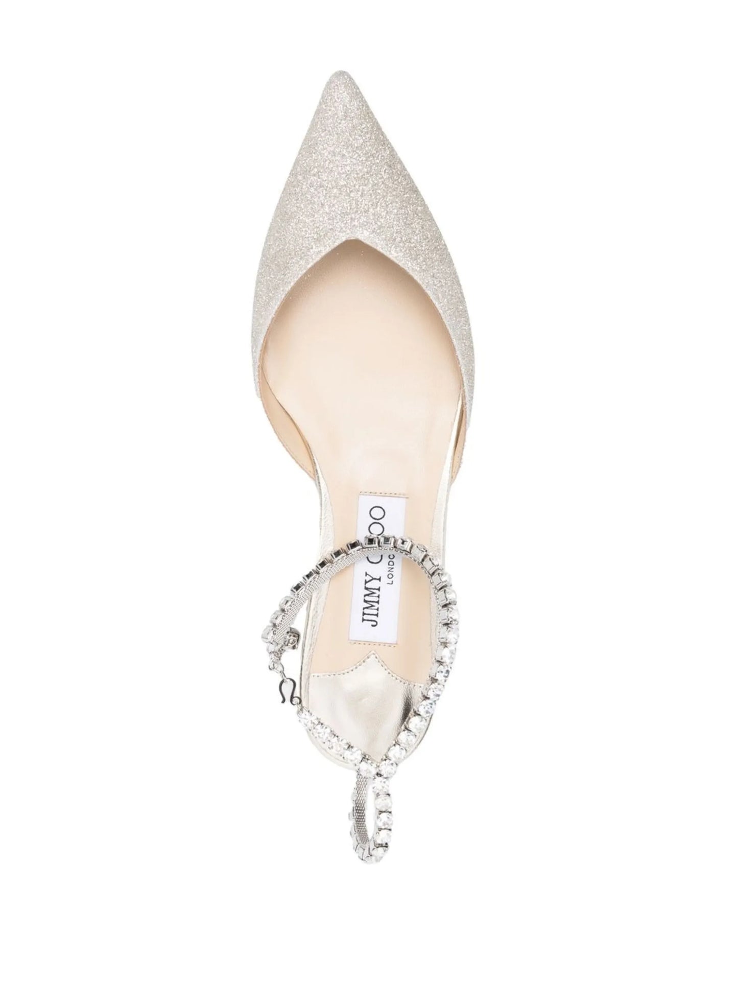 Saeda crystal-embellished pumps