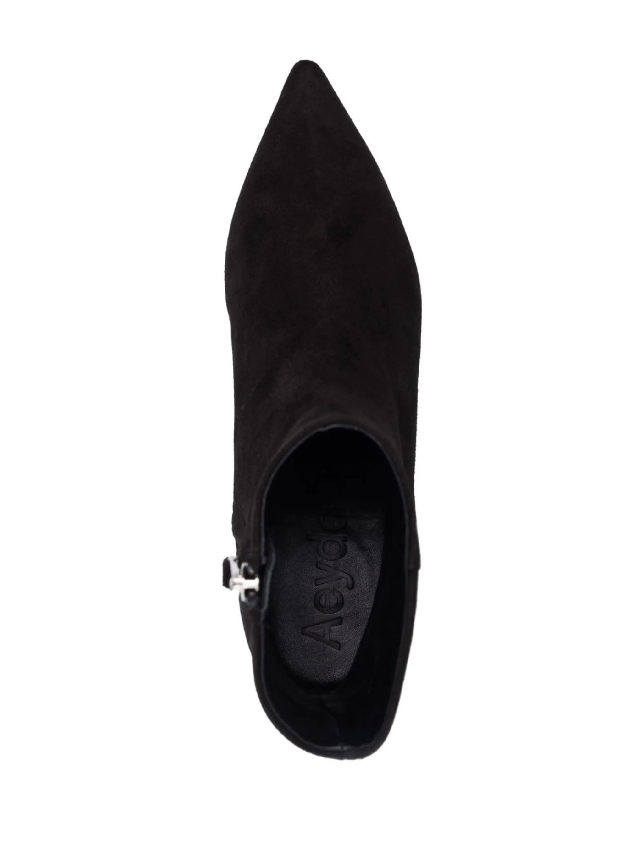 suede pointed-toe boots