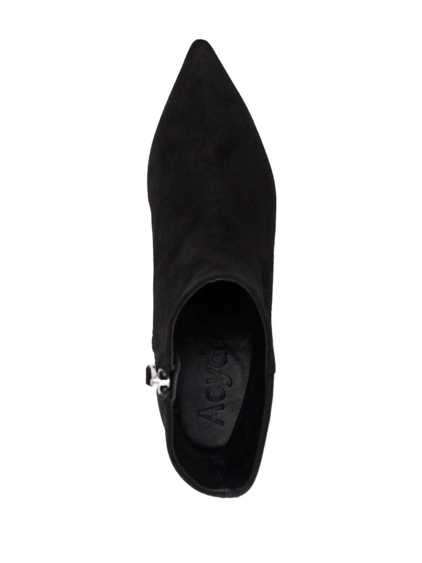 suede pointed-toe boots