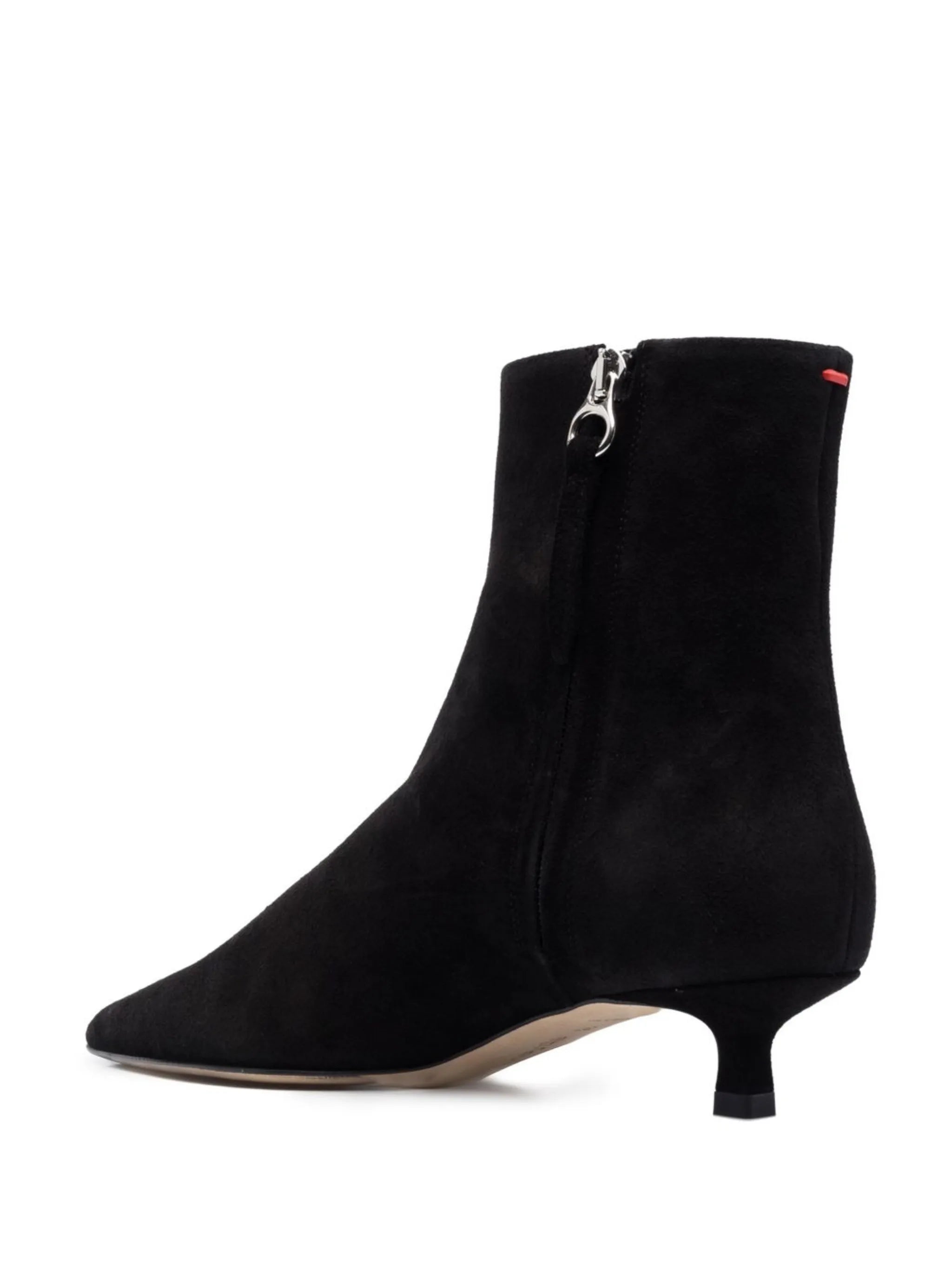 suede pointed-toe boots