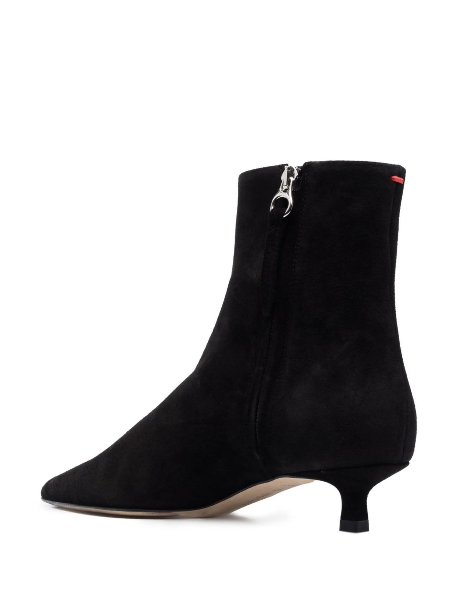 suede pointed-toe boots