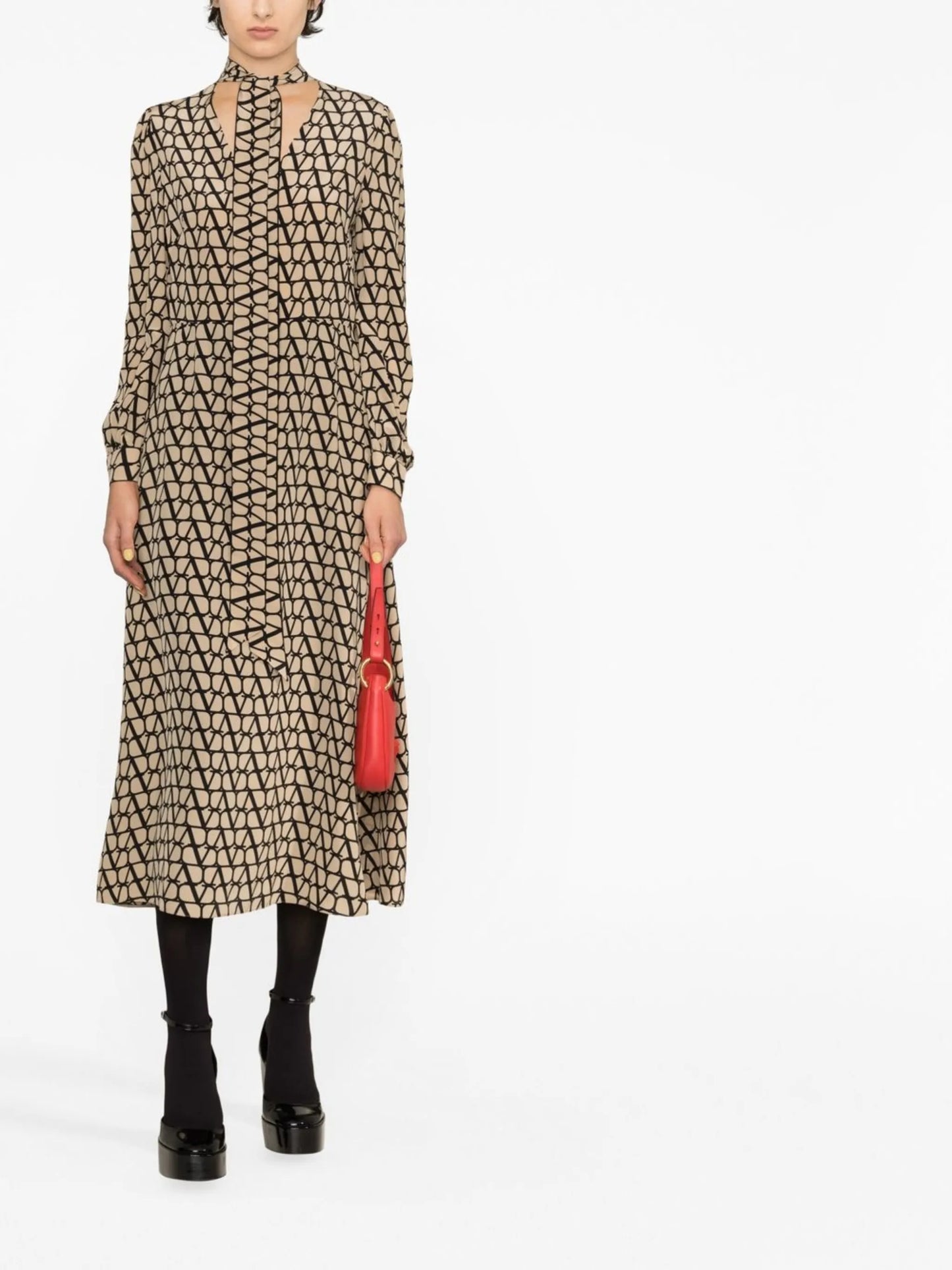 VLogo Signature midi dress