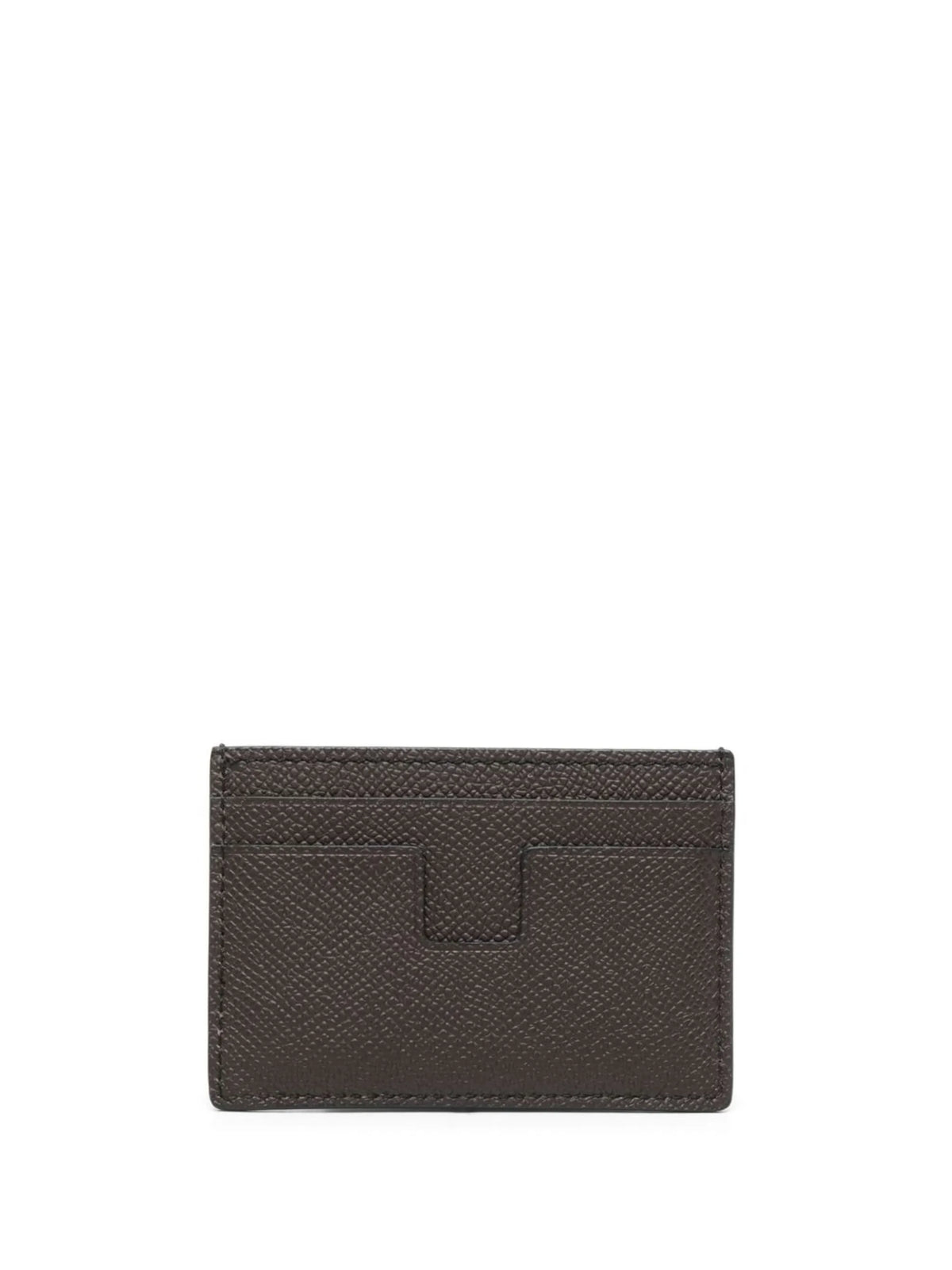 grained-leather cardholder